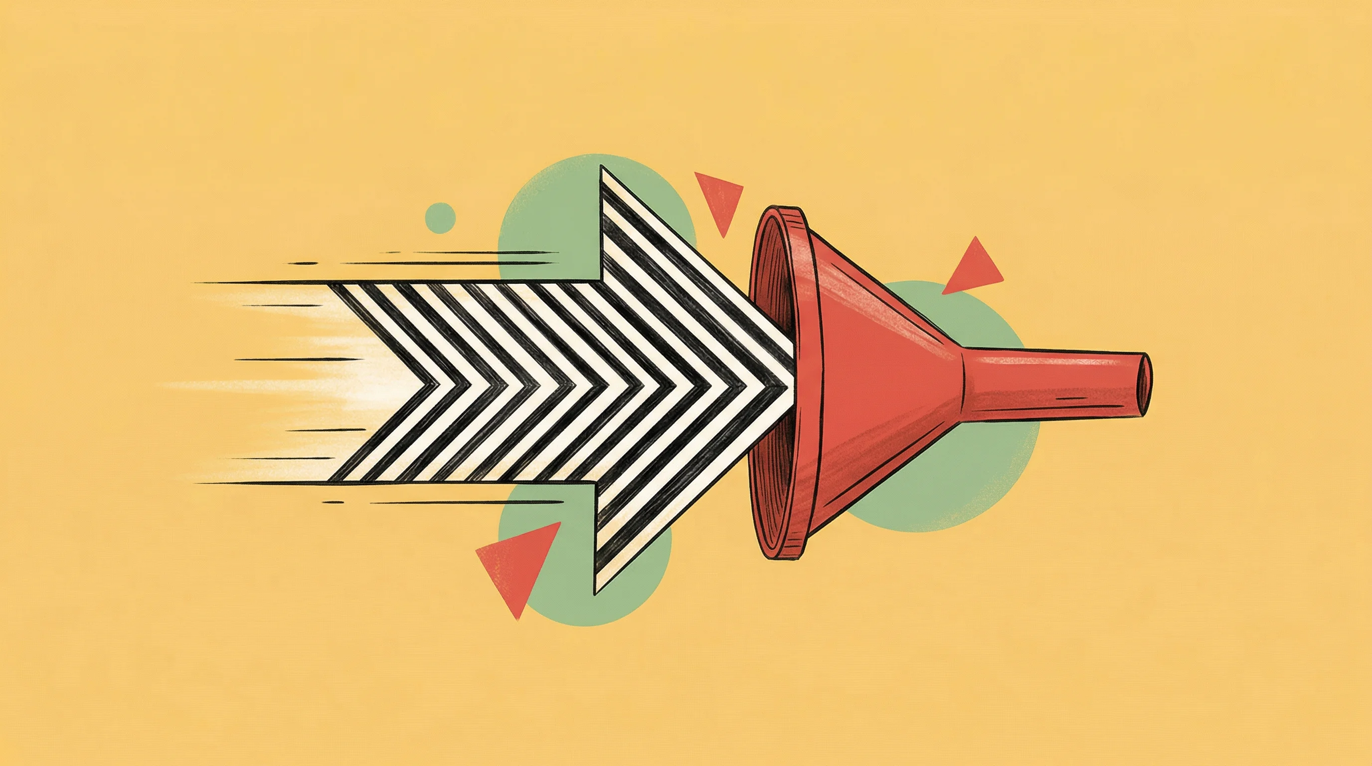 Digital illustration for article section "The Paradox: Speed Without Safety" in "How AI Agents Are Compressing SaaS Development From Months to Days" - A minimalist illustration depicting the paradox of speed without safety, featuring a sleek, fast-mov...