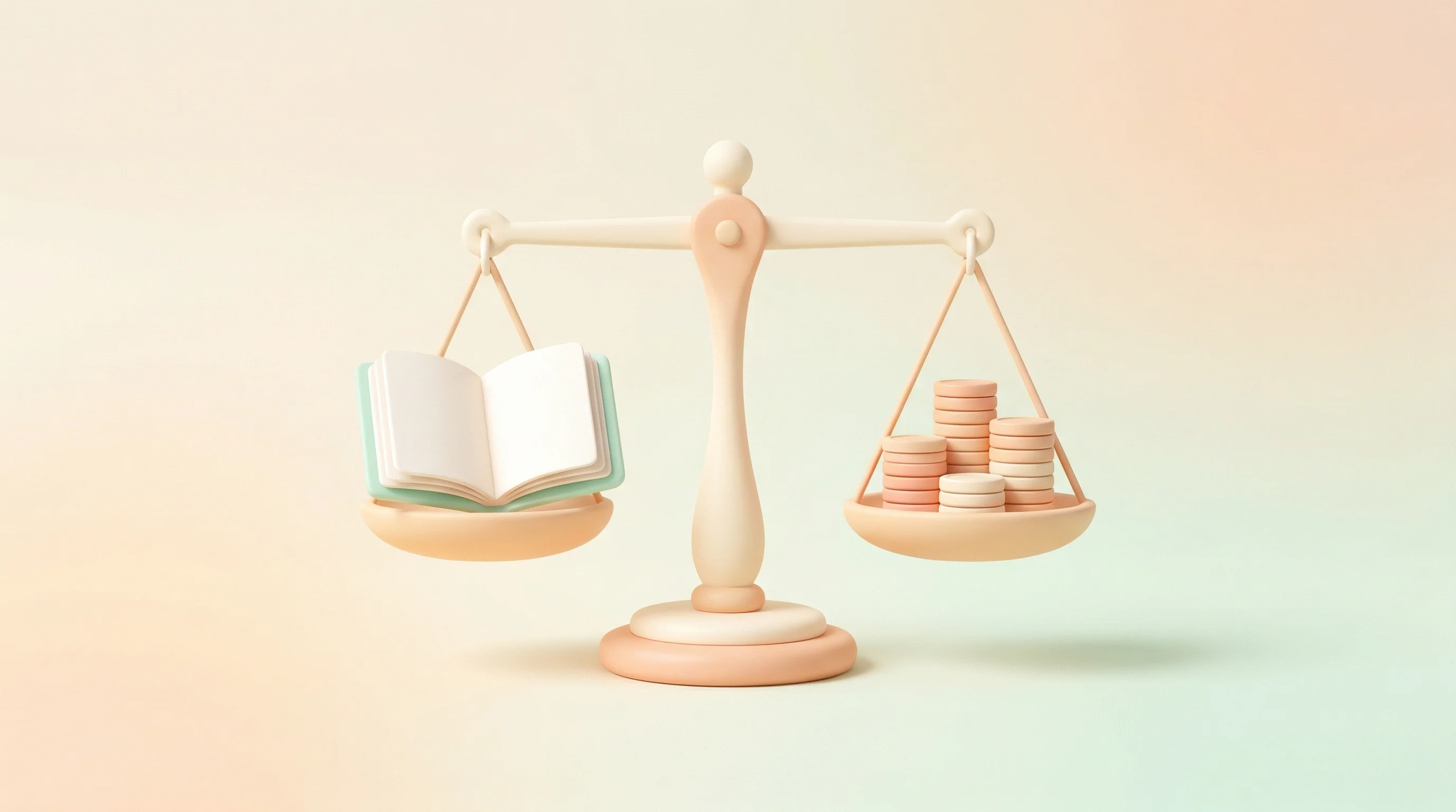 Digital illustration for article section "Workflows That Resisted Automation" in "YC W26 Signals Shift: Vertical AI Tools Dominate B2B Infrastructure" - A highly minimalist, conceptual illustration of a perfectly balanced, stylized weighing scale holdin...