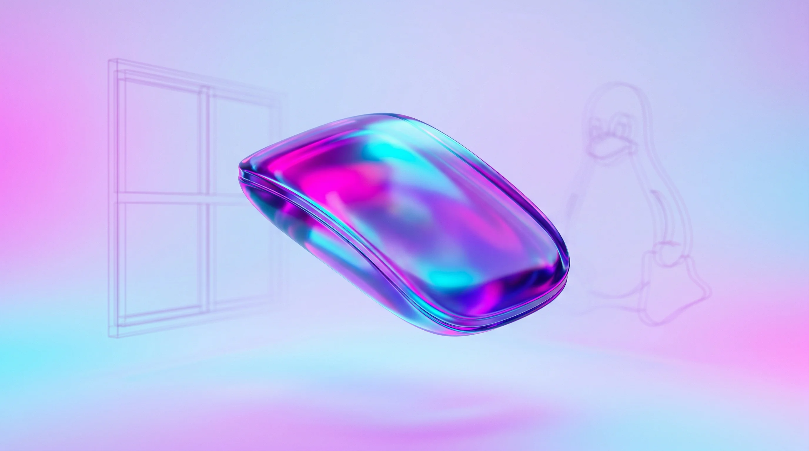 Digital illustration for article section "What You Can Actually Download" in "Open-Source AI Turns Guitar Into Real-Time Counterpoint Machine" - A clean, minimalist conceptual image featuring a single, sleek, translucent software installation dr...