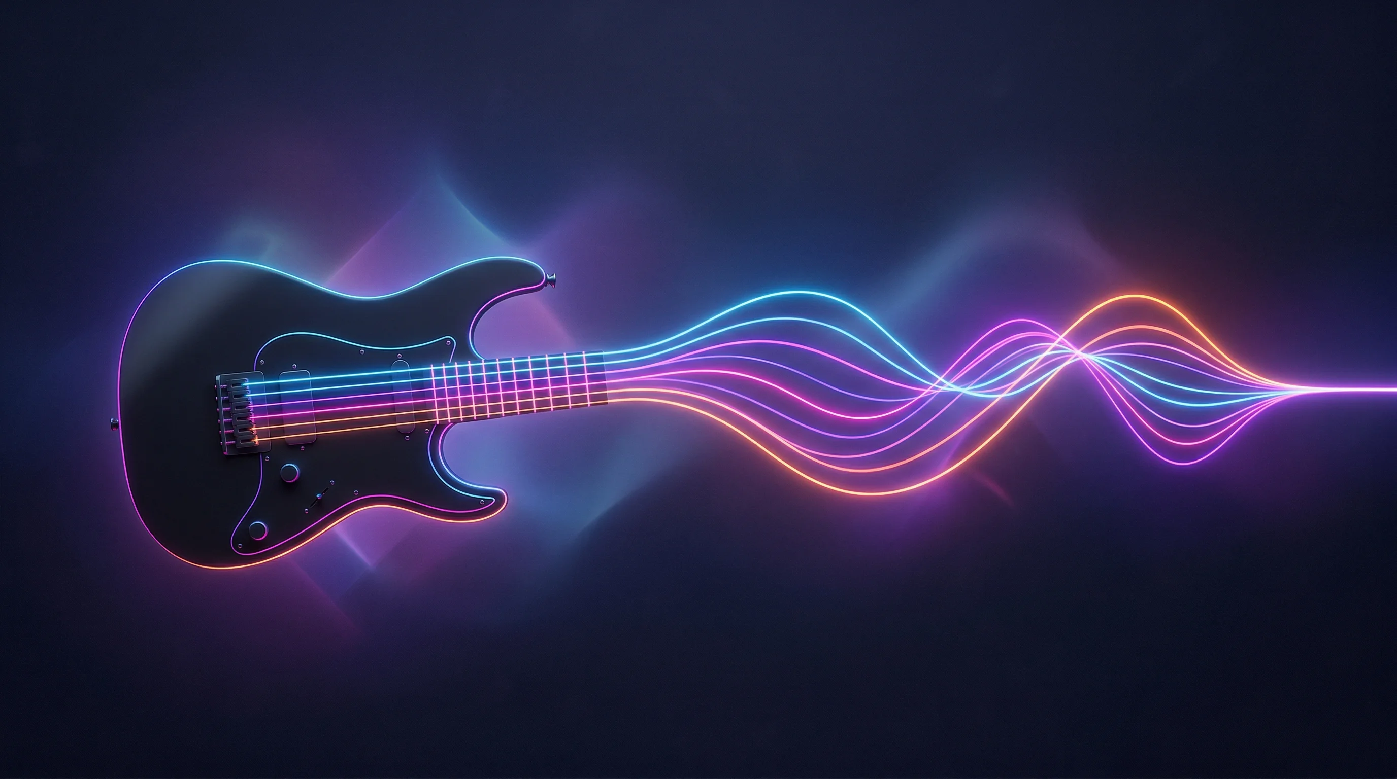 Digital illustration for article section "The Competitive Landscape (Such As It Is)" in "Open-Source AI Turns Guitar Into Real-Time Counterpoint Machine" - A clean, minimalist conceptual visualization of audio-to-MIDI guitar conversion featuring a sleek, m...