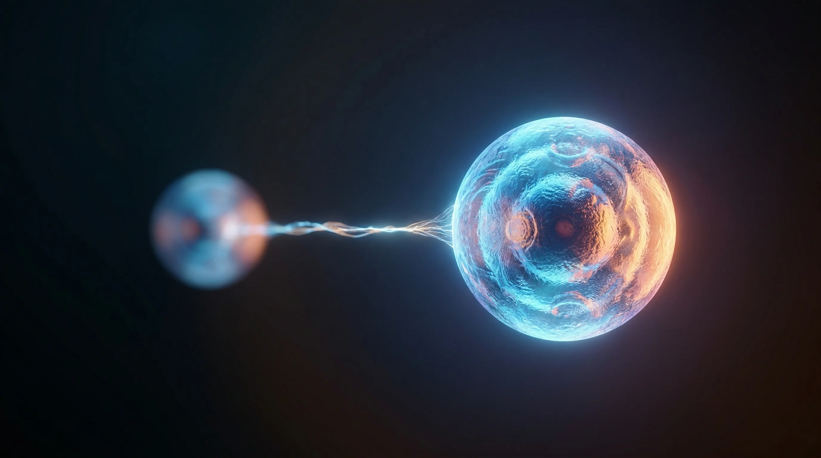 Digital illustration for article section "Content Section 3" in "Q-Factor Emerges with $24M to Build Million-Qubit Quantum Computer" - A clean, minimal, and highly conceptual 3D rendering representing the complex scaling of quantum com...