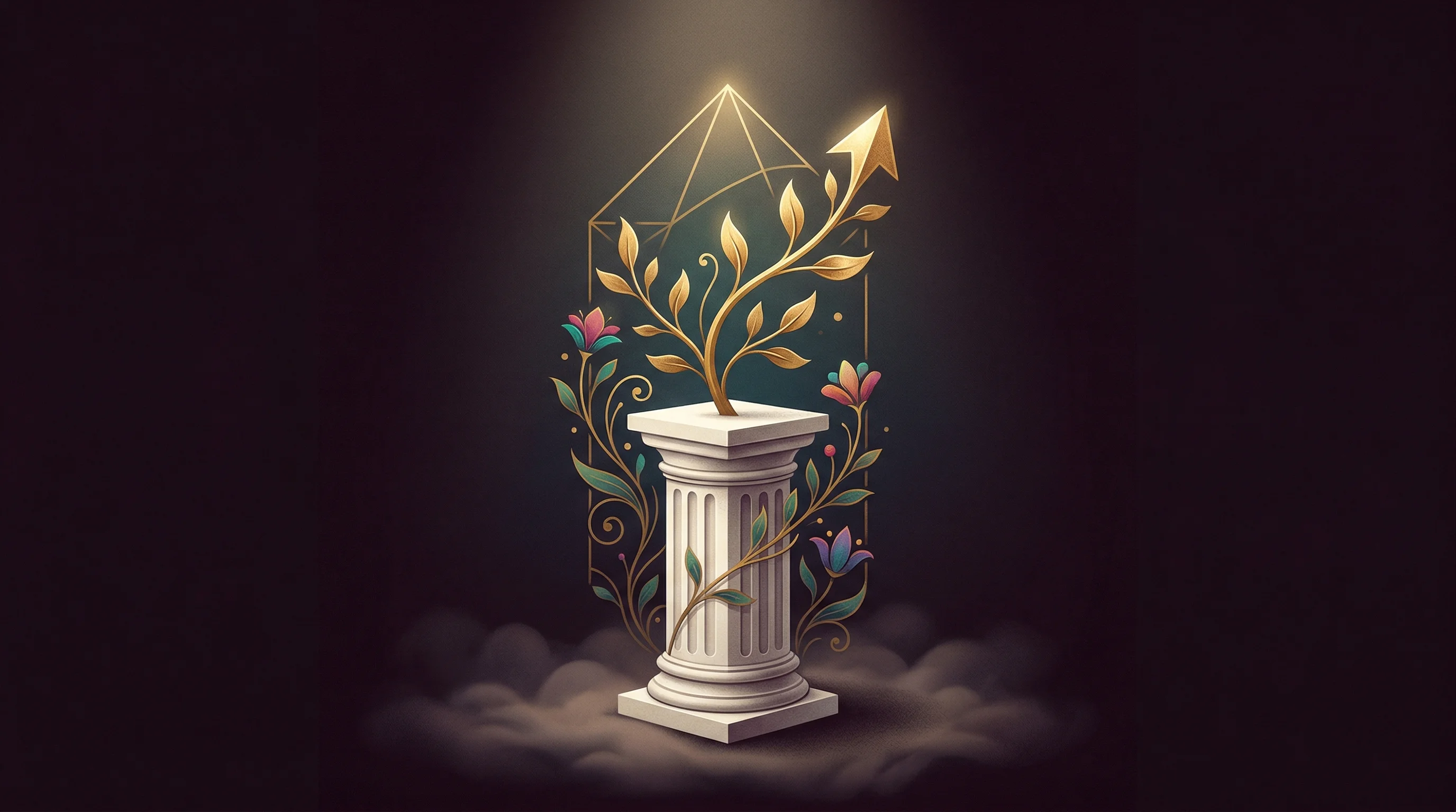 Digital illustration for article section "The Revenue Question" in "Inside YC W26: How Vertical AI Tools Are Reshaping B2B SaaS" - A conceptual and elegant visual representation of rapid revenue growth and financial milestones, fea...
