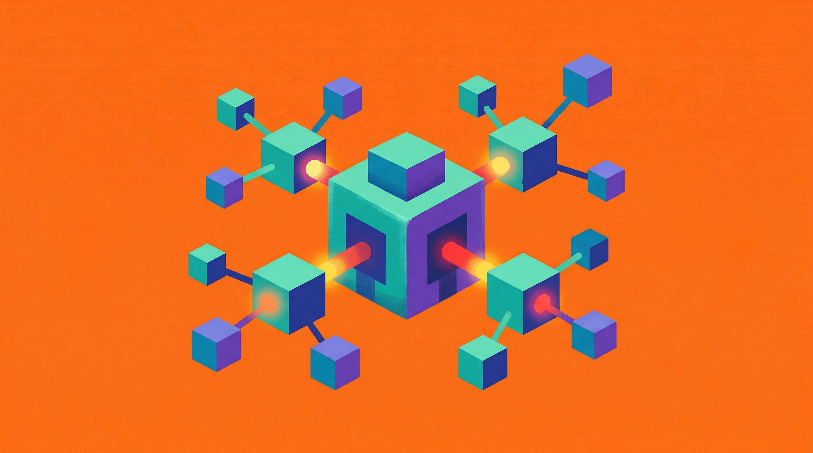 Digital illustration for article section "The Middle Ground Gamble" in "ARO Network Raises $5M for Decentralized AI Edge Cloud Platform" - A conceptual, minimalist illustration representing a balanced middle ground in distributed AI infras...