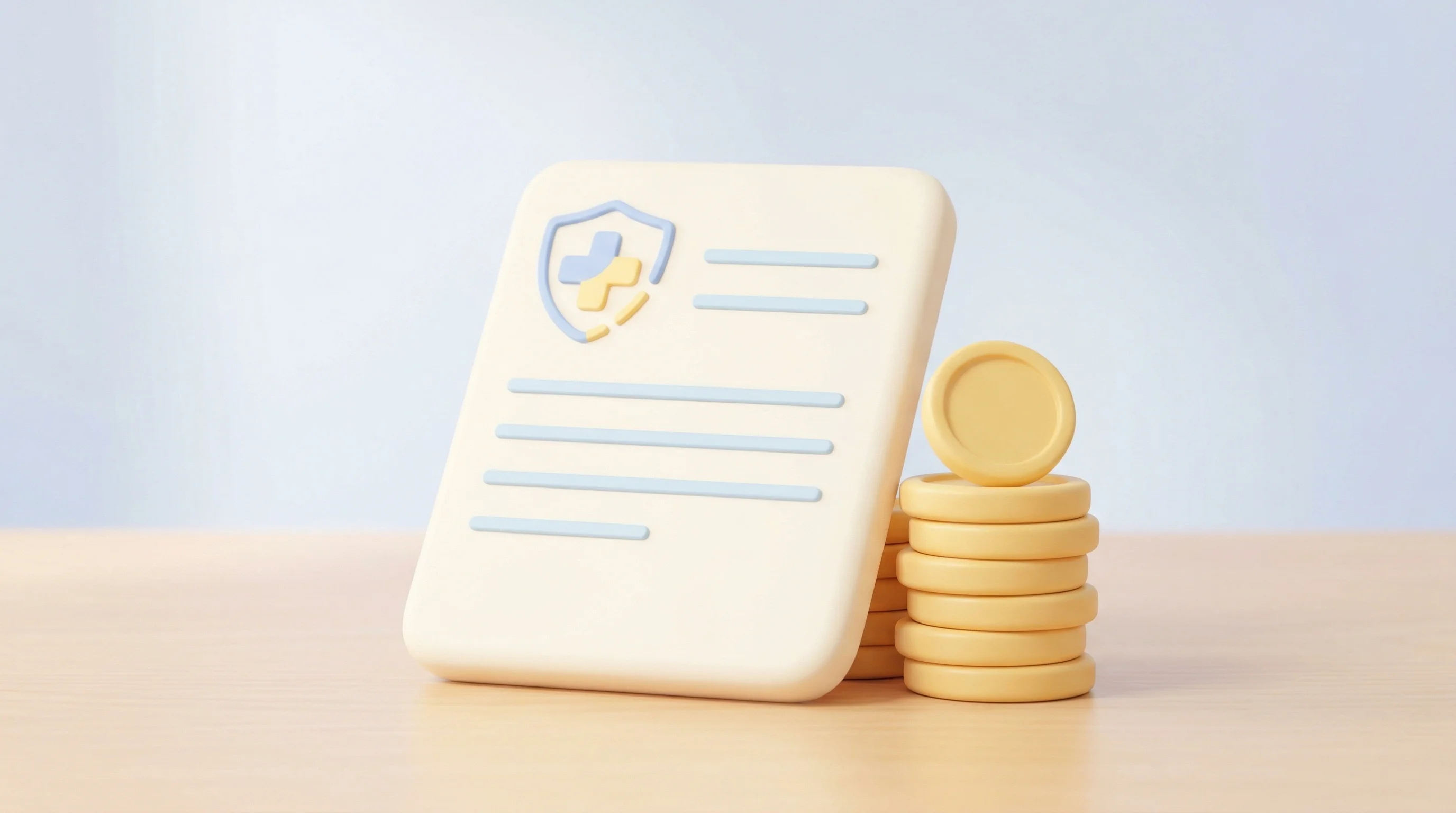 Digital illustration for article section "Government Contracts as Venture Capital" in "Swaza Raises $400K for 'World's First' Nanofluid Breathing Aid" - A clean, minimalist conceptual illustration of a stylized official government contract document rest...