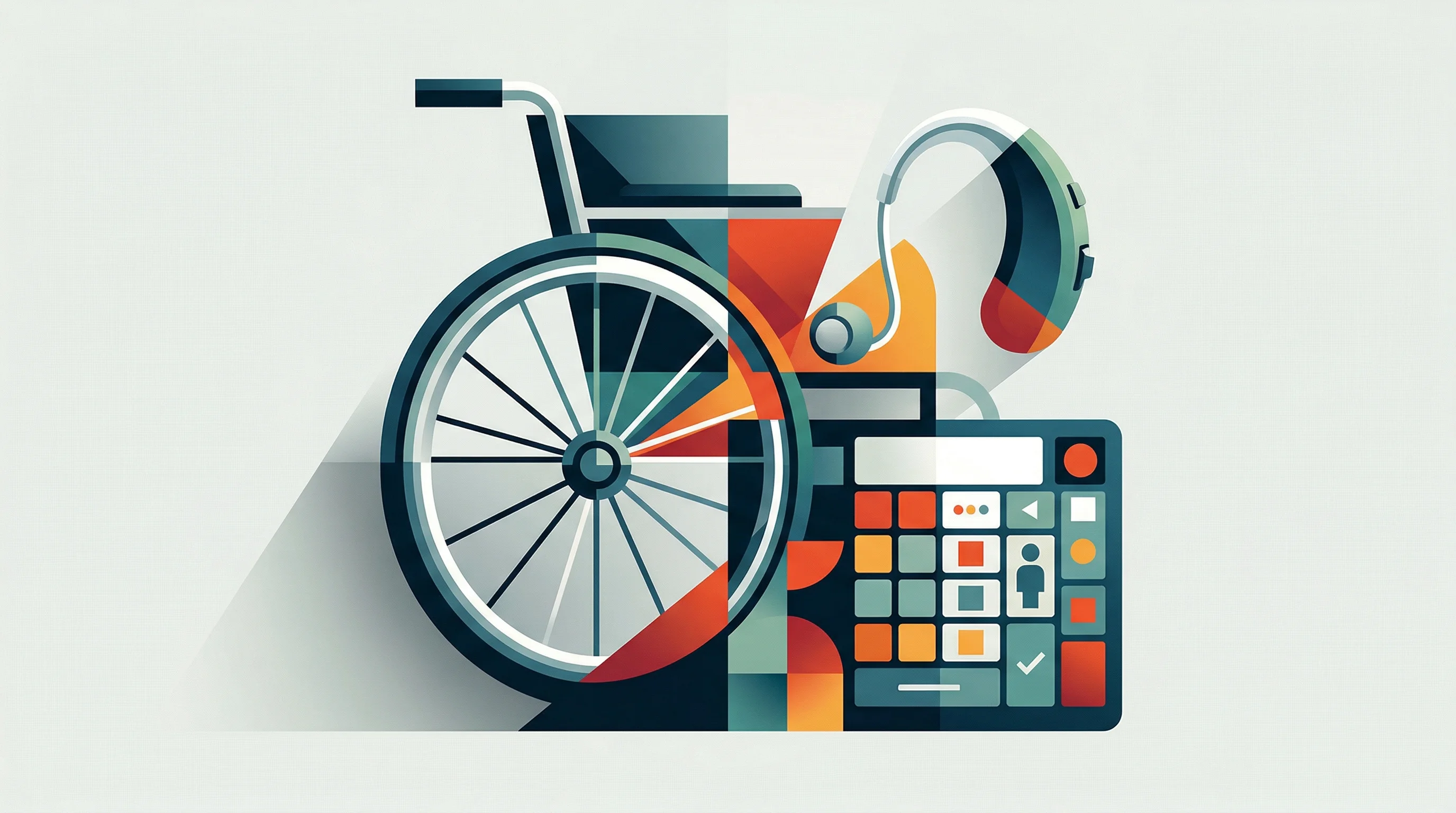 Digital illustration for article section "A Market Hiding in Plain Sight" in "Africa's First Disability Tech Fund Launches with $650K Pilot" - A clean, minimal, and conceptual composition representing a massive, hidden market for assistive tec...