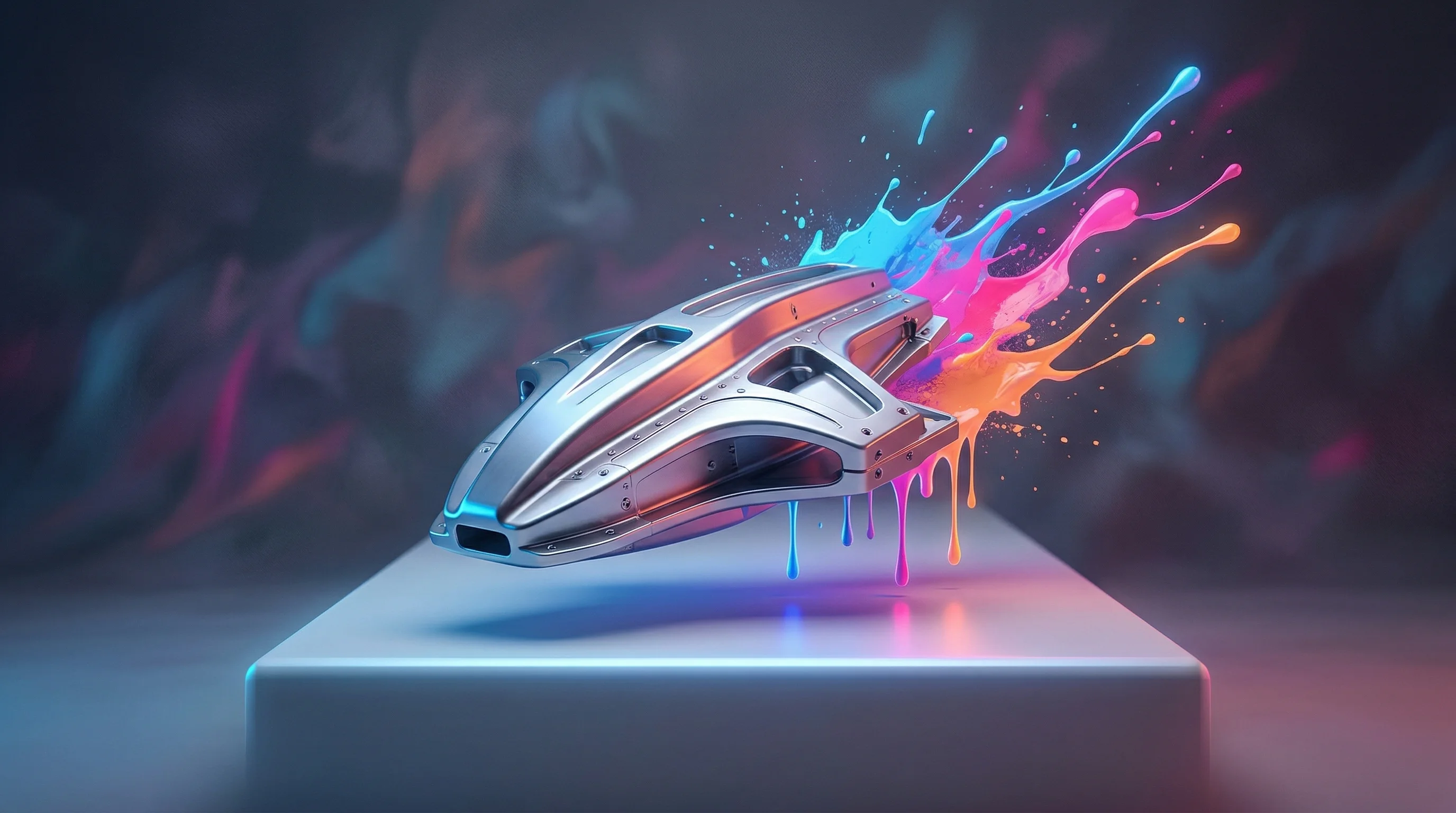 Digital illustration for article section "What's at Stake" in "Hybron's Composites Tech Draws Defense Industry Attention" - A conceptual, minimalist image focusing on a single, sleek, modern piece of machined aerospace hardw...