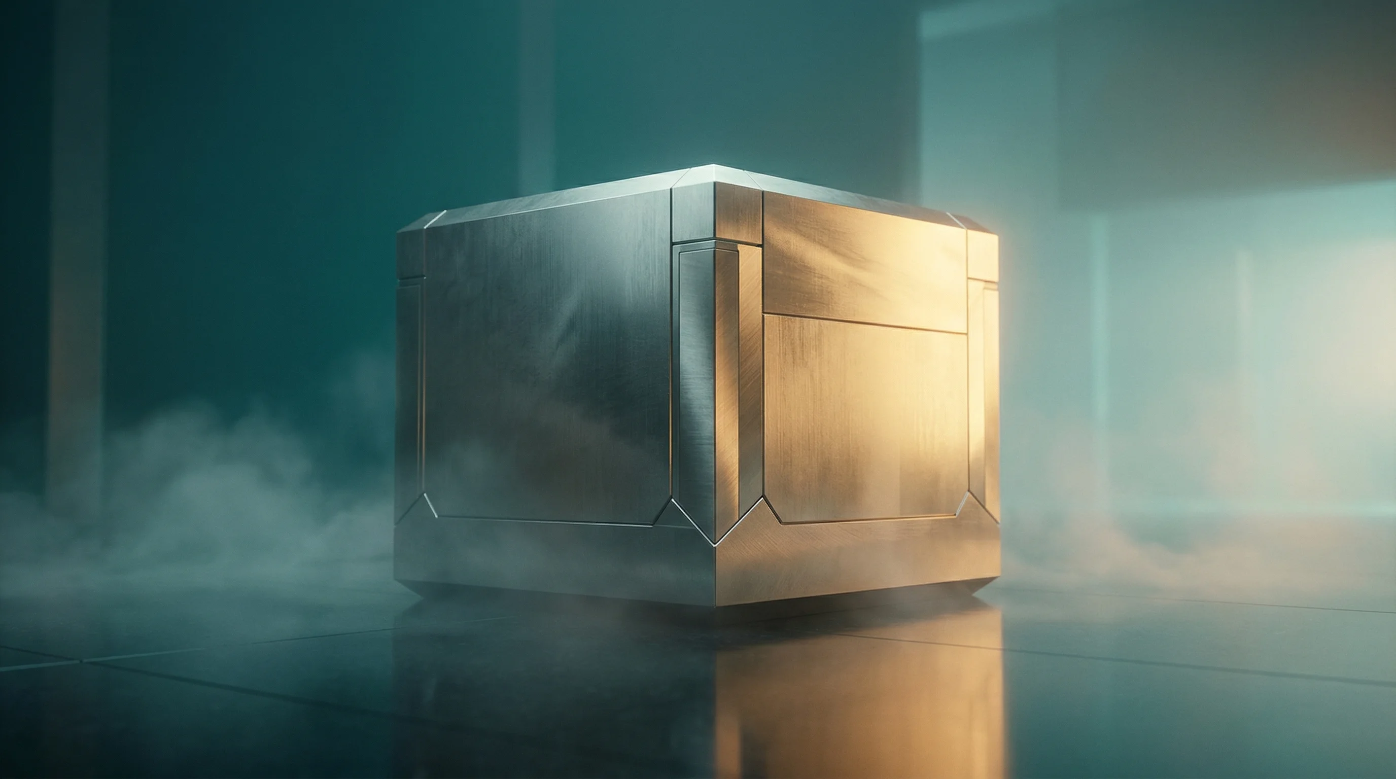 Digital illustration for article section "Talent Crunch Meets Technology" in "Edmund Raises €2.5M to Cut Factory Downtime With AI Troubleshooting" - A conceptual, minimalist visualization representing a foundational layer for modern manufacturing, f...