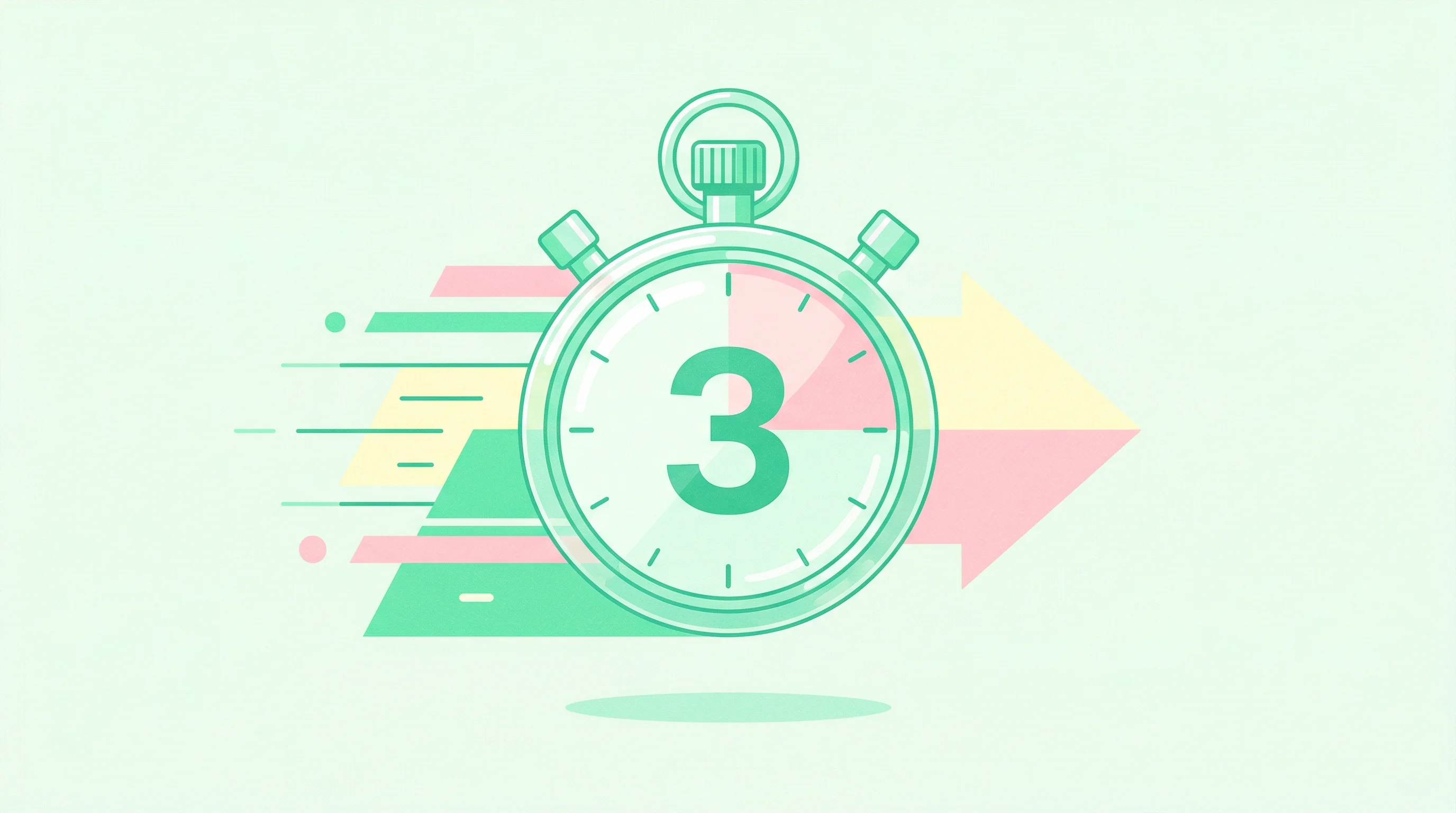 Digital illustration for article section "The Harder Questions" in "Kilo Launches AI Coding Subscription Built in Three Days" - A minimalist, conceptual illustration of a sleek, perfectly transparent stopwatch featuring a bold n...