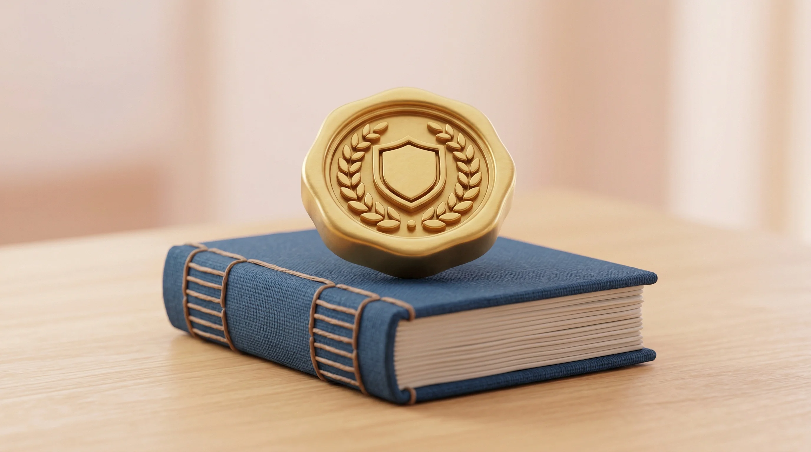 Digital illustration for article section "Credentials That Matter (When Everyone Claims Expertise)" in "Trent AI Secures $13M to Guard the Multi-Agent AI Frontier" - A minimalist, meticulously crafted 3D miniature diorama representing profound technical expertise an...