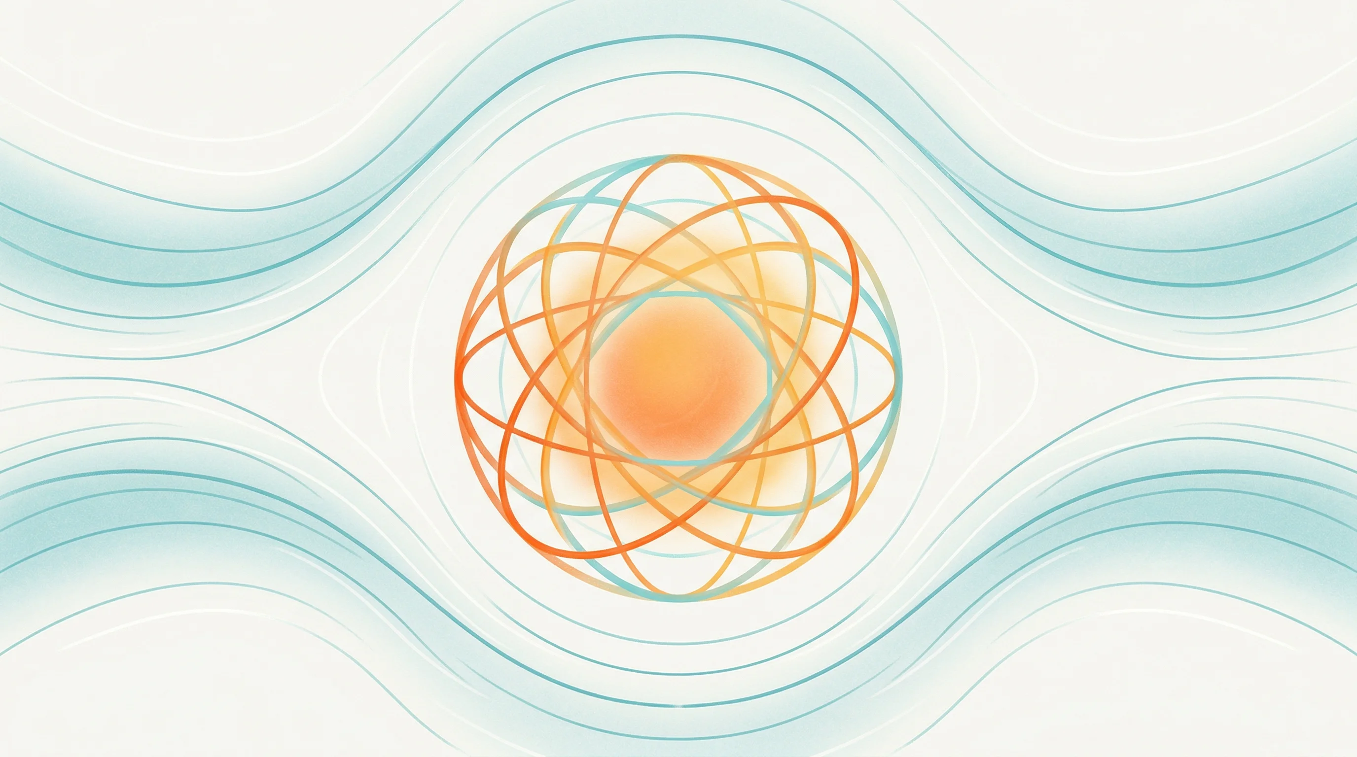 Digital illustration for article section "Beyond Qubits" in "Rhonexum Raises €867.5K to Scale Quantum's Cryogenic Electronics" - A conceptual and minimalist representation of advanced space instrumentation and cold-atom systems, ...