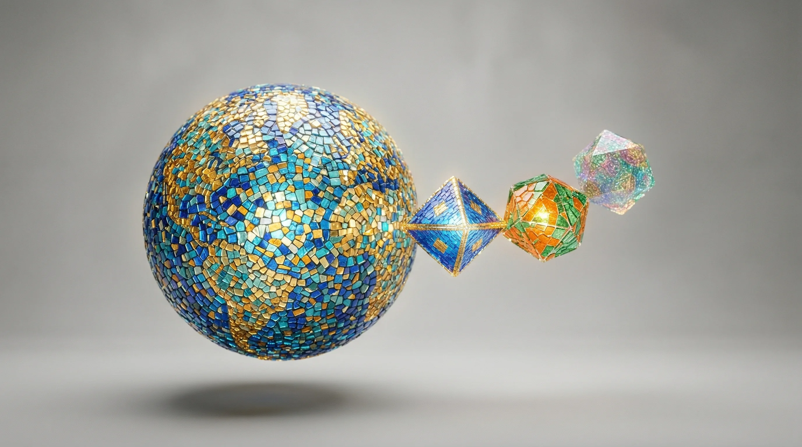 Digital illustration for article section "What "World Models" Actually Mean" in "Turing Winner LeCun Raises $1.03B for World Models Startup AMI" - A minimalist and conceptual representation of a "world model" predicting future states, featuring a ...
