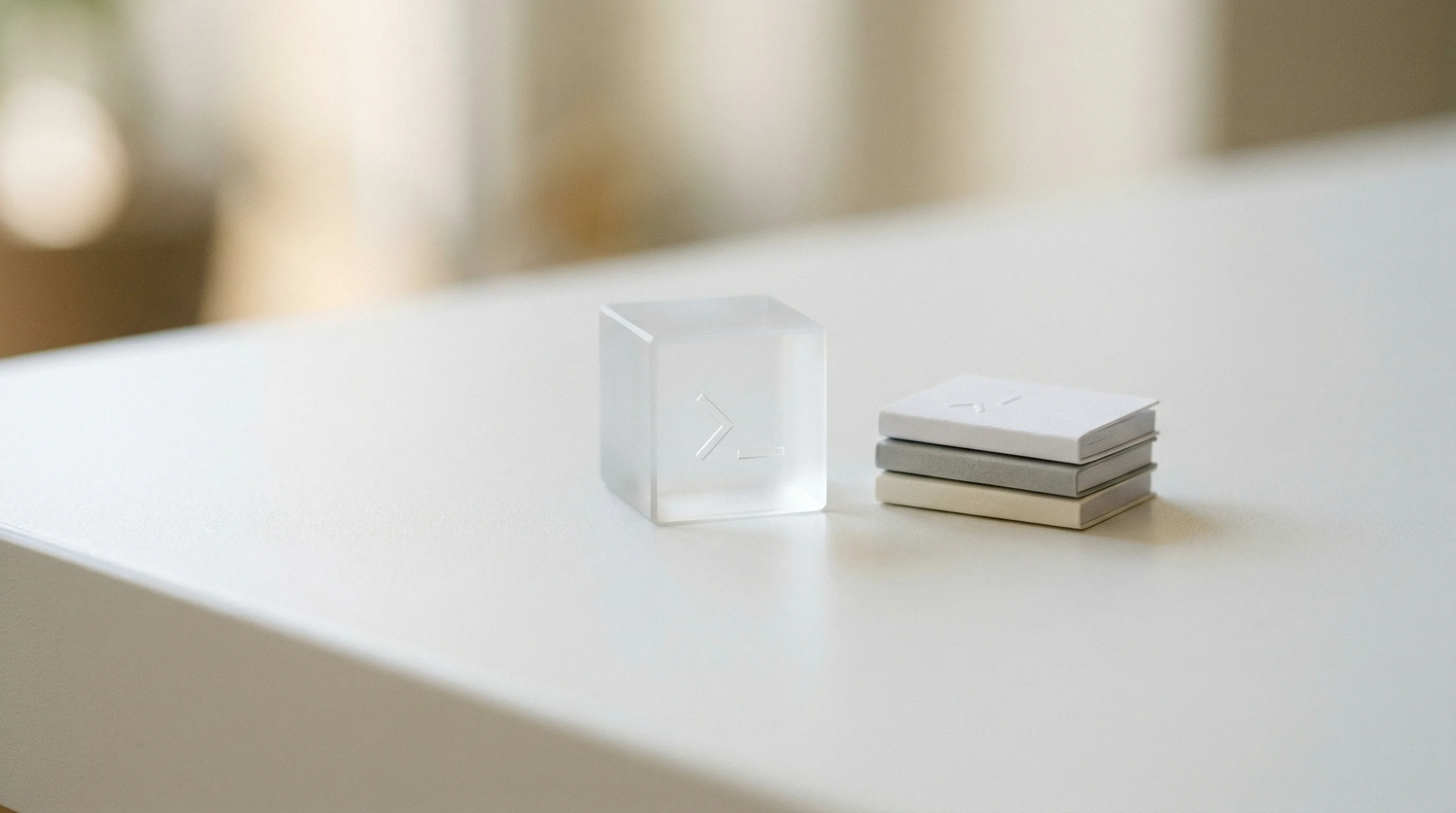 Digital illustration for article section "What Developers Need to Know" in "Claudraband Launches Power Features for Claude Code Amid Policy Gray Zone" - A macro, tilt-shift photograph of a tiny, minimalist frosted glass cube representing a downloadable ...