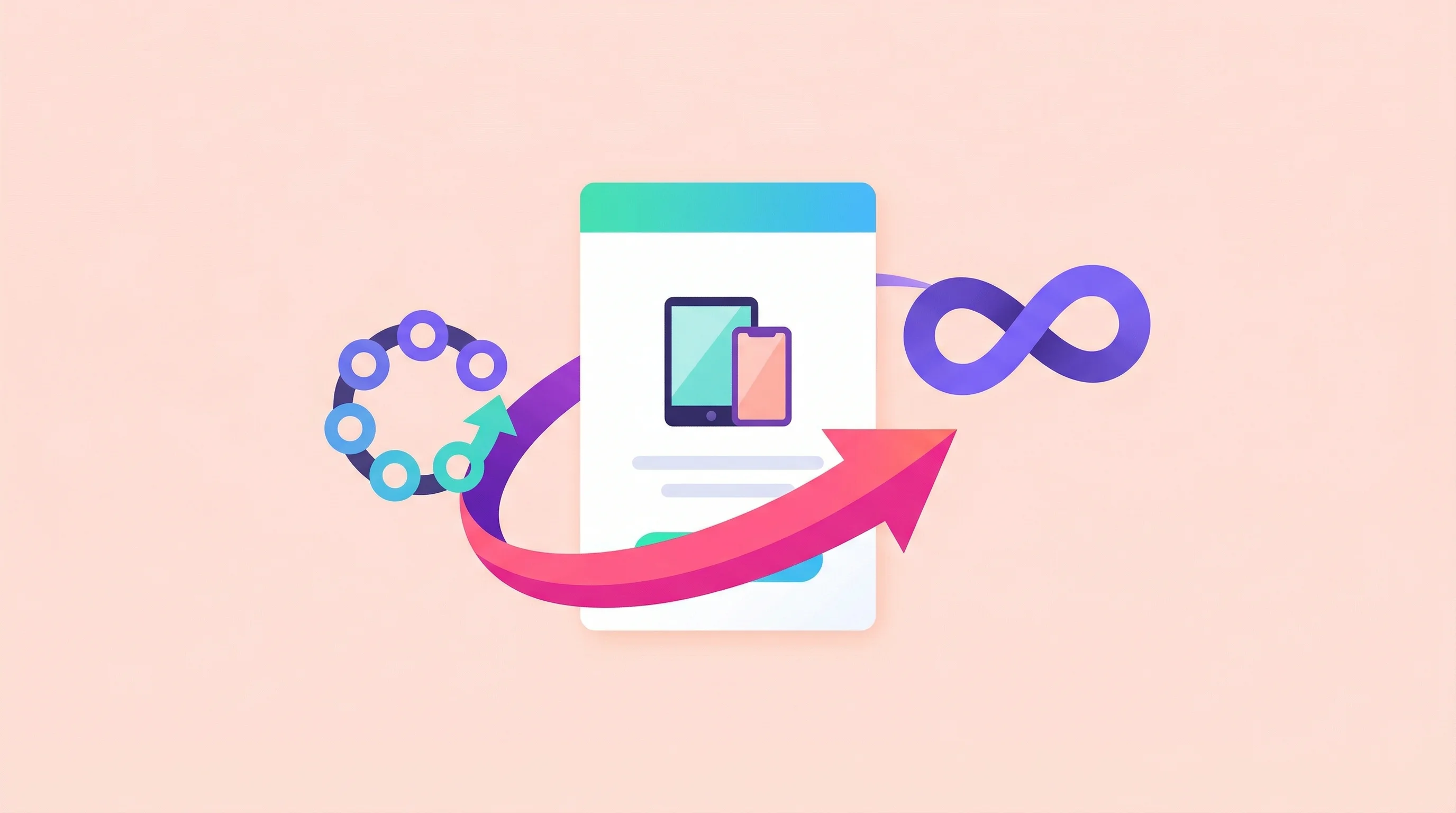 Digital illustration for article section "A Pricing Model Rewrites Itself Mid-Launch" in "boringBar Pivots Pricing Hours After macOS Dock Replacement Launch" - A minimalist, modern flat illustration of a sleek digital pricing card dynamically rewriting itself,...