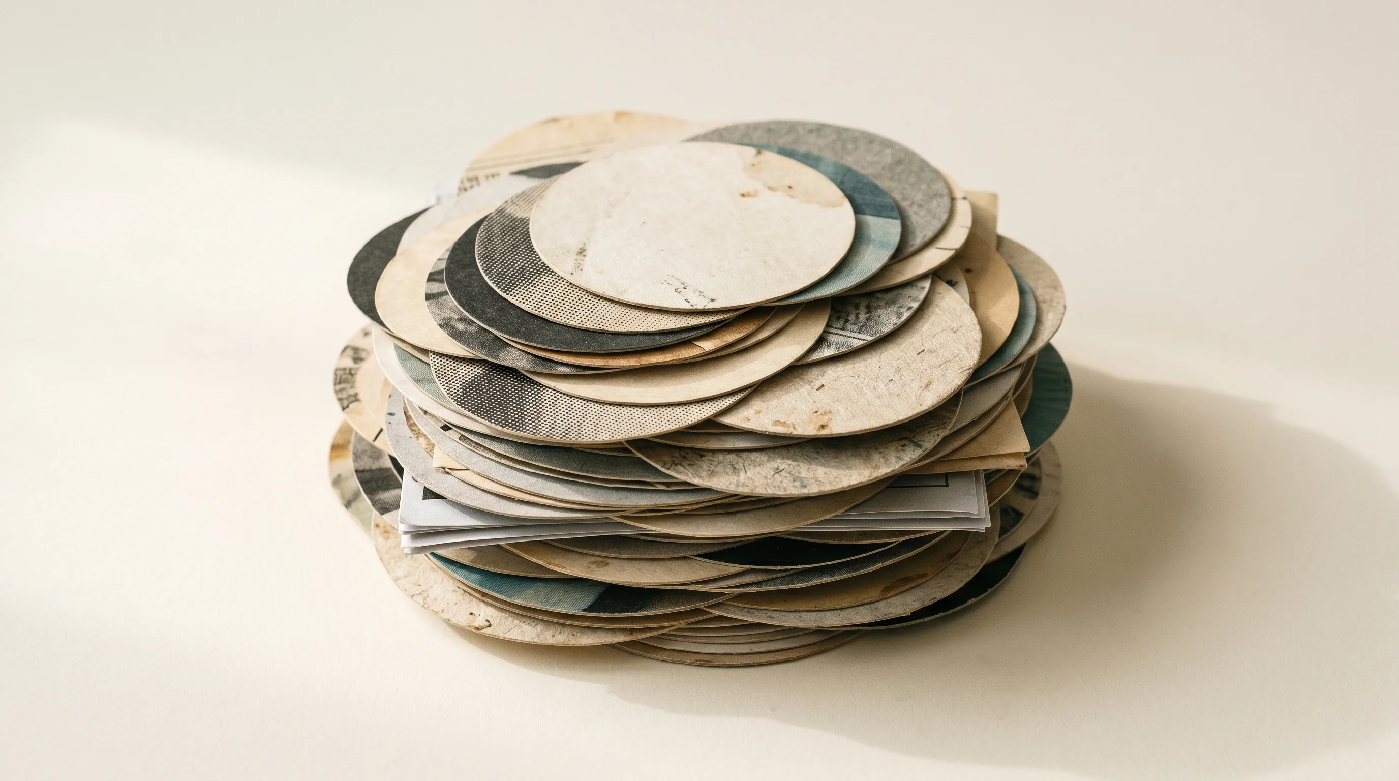 Digital illustration for article section "A Crowded Cap Table" in "TraqCheck Raises $8M Series A to Scale AI HR Agents Across Europe" - A conceptual and minimalist representation of a crowded cap table and rapid financial fundraising, f...