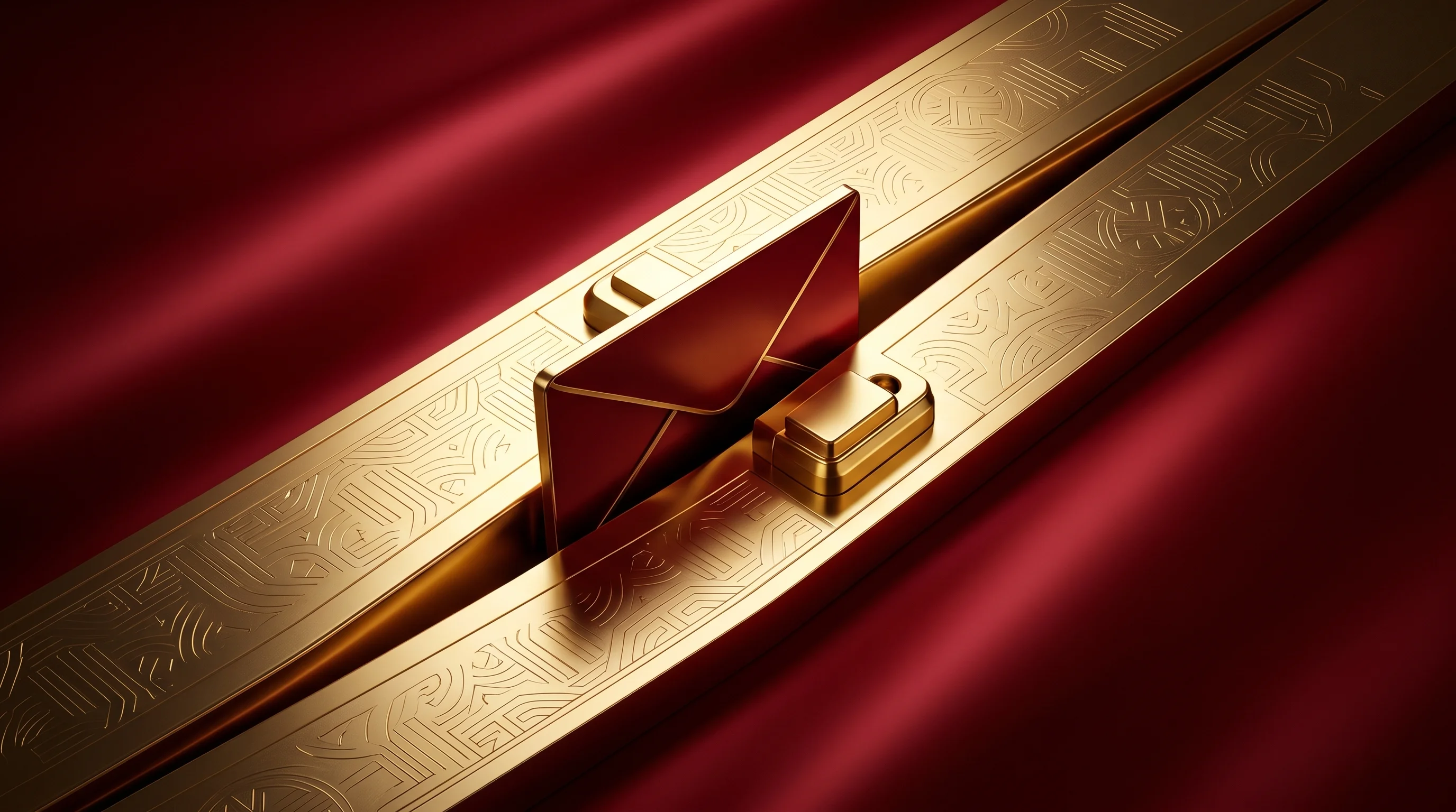 Digital illustration for article section "What Comes Next" in "The Email Deliverability Crisis Every SaaS Founder Must Solve" - A conceptual, modern minimalist composition representing strict digital authentication and future en...