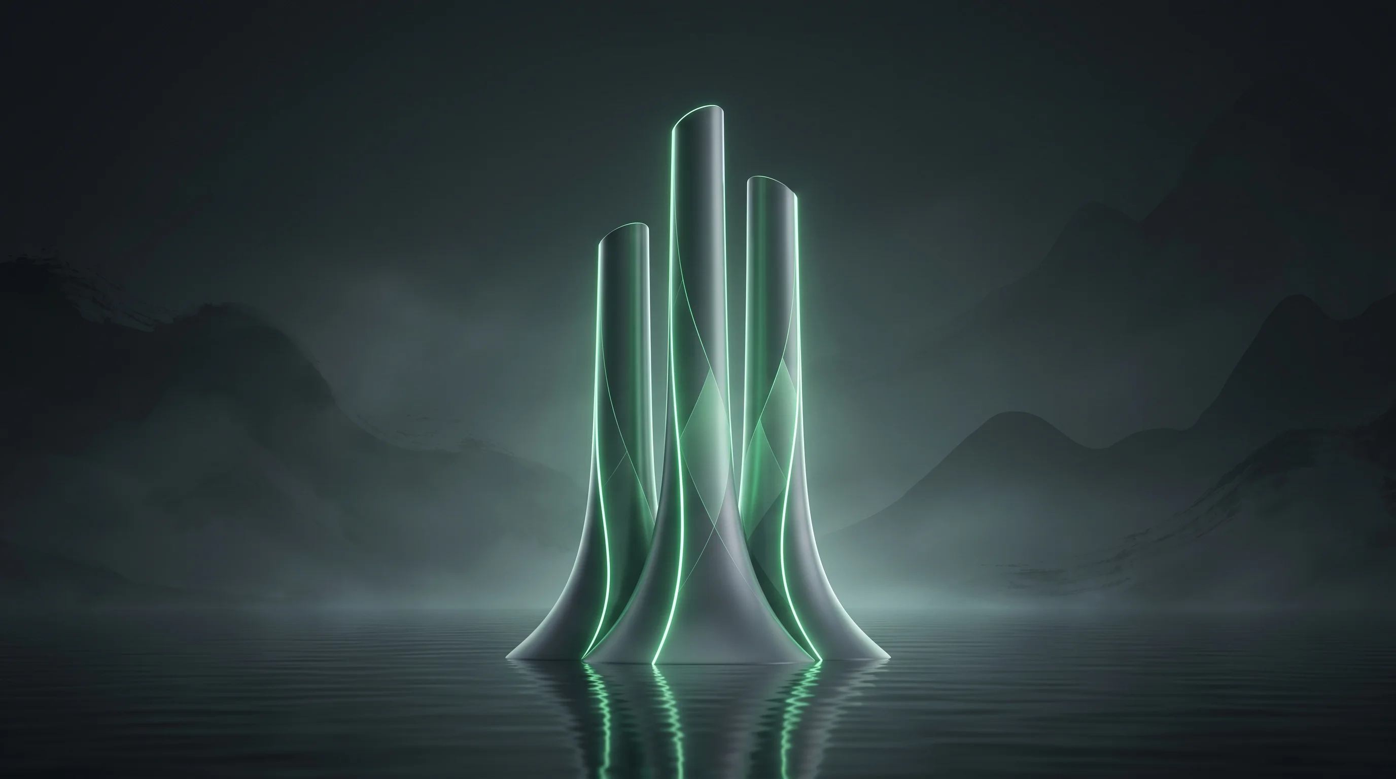 Digital illustration for article section "Founders Who've Been Here Before" in "Bluefish Lands $43M to Manage Brand Visibility on AI Platforms" - A minimalist and conceptual representation of experienced leadership and aggressive upward momentum,...