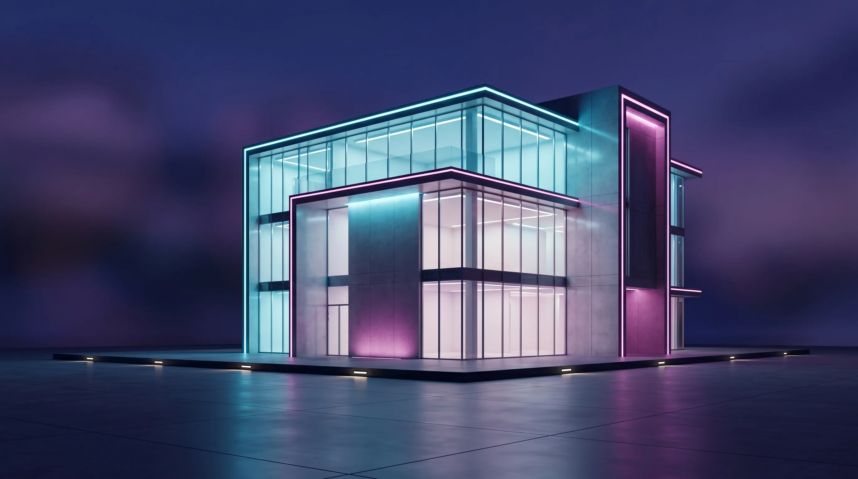 Digital illustration for article section "What They're Actually Building" in "Onto Health Raises $20M Series A to Scale AI-Powered Fertility Care" - A clean, minimalist architectural rendering of a modern, state-of-the-art medical clinic building re...