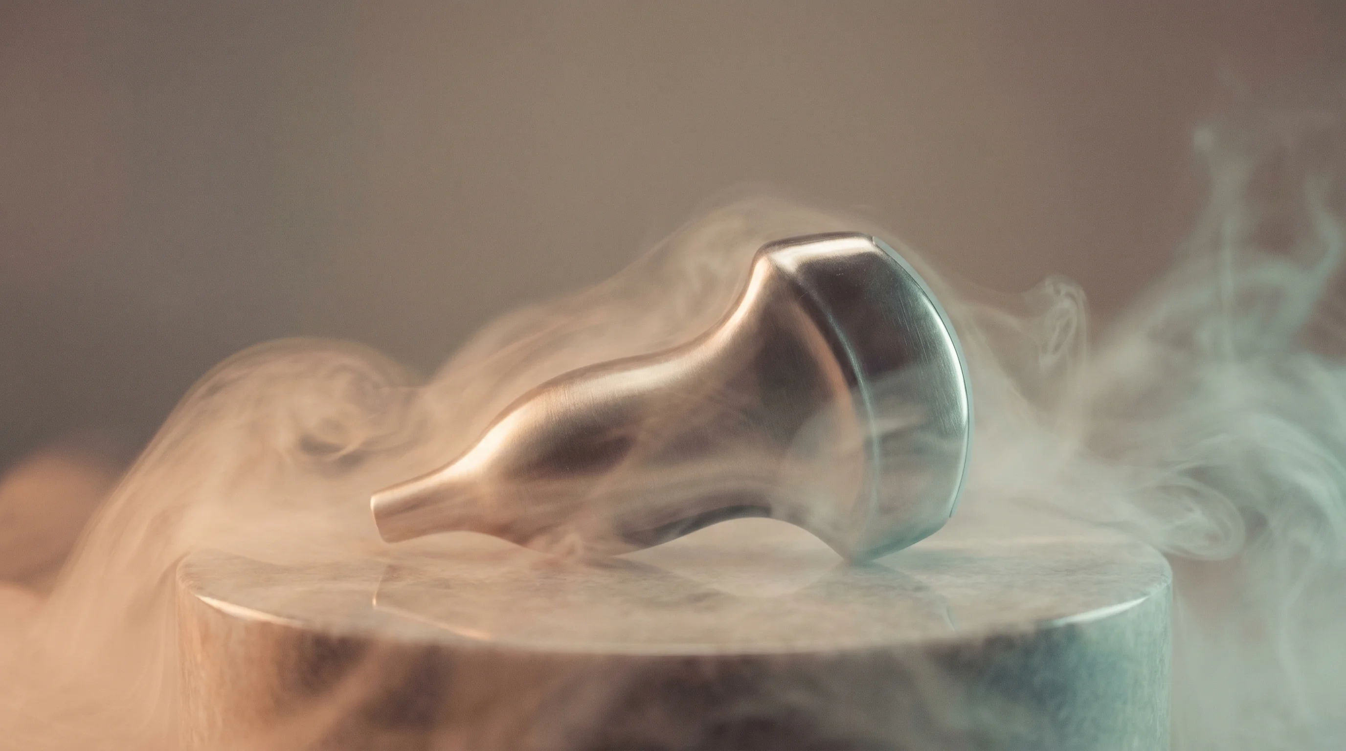 Digital illustration for article section "Regulatory Fog" in "AI Agents Close the Loop Between Simulation and Real Hardware" - A minimalist, conceptual still life representing the "Regulatory Fog" of Europe's AI Act, featuring ...