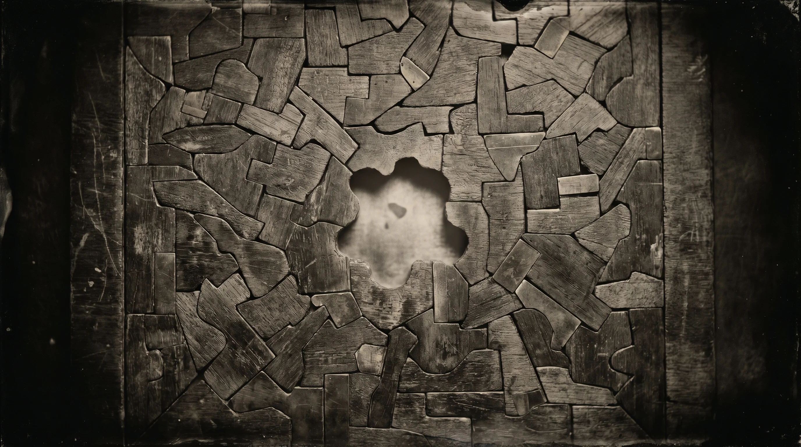 Digital illustration for article section "A Crowded Space, With Room for Doubt" in "Pairwise Targets Startup Hiring with AI Decision Layer" - A conceptual and minimalist visual representation of a heavily crowded and carved-up market, depicte...