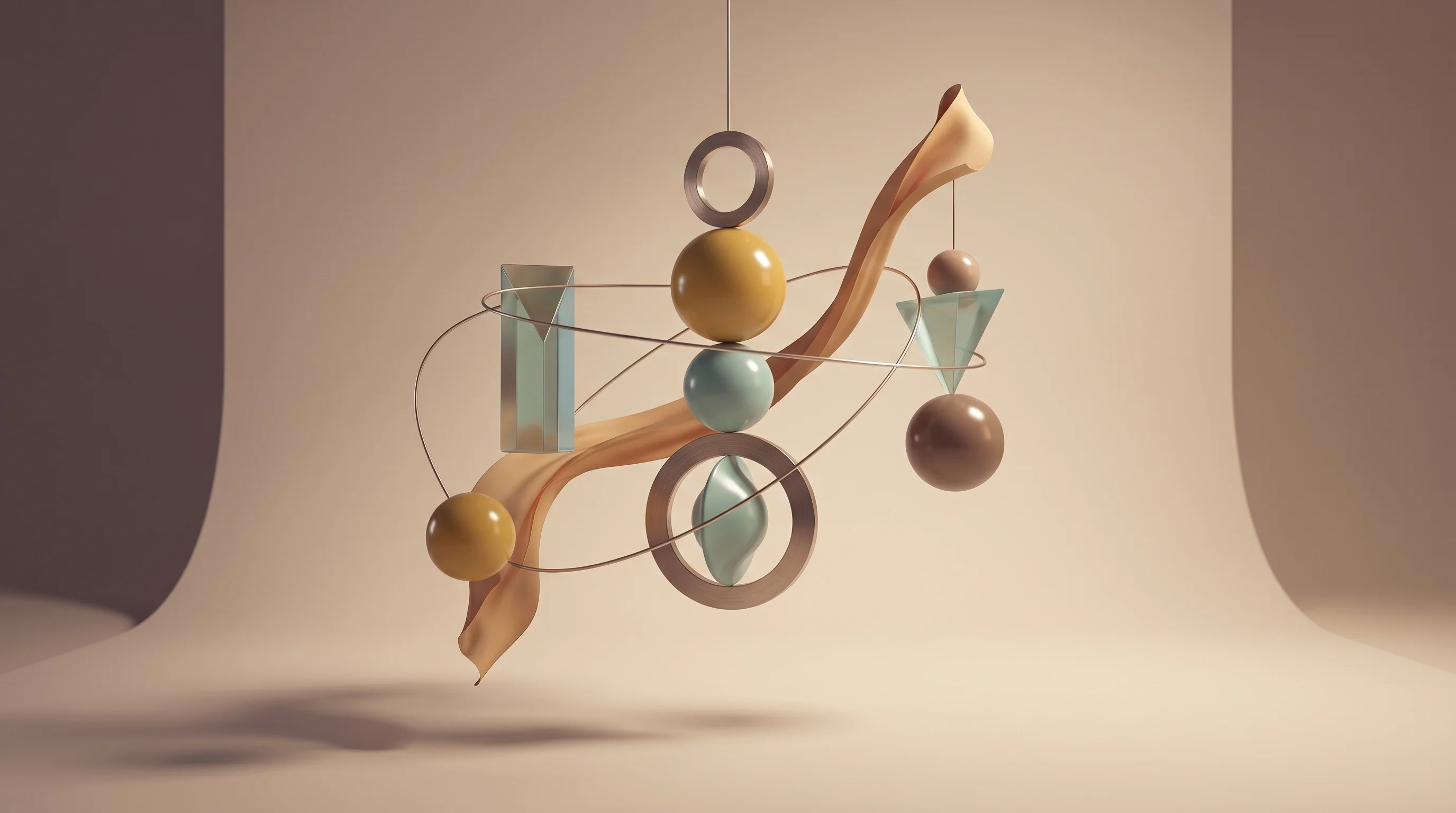 Digital illustration for article section "Workflows That (Theoretically) Think" in "NudgeBee Raises $3M for AI Agents That Slash SRE Response Time" - A minimalist, abstract conceptual representation of an autonomous workflow engine and semantic knowl...