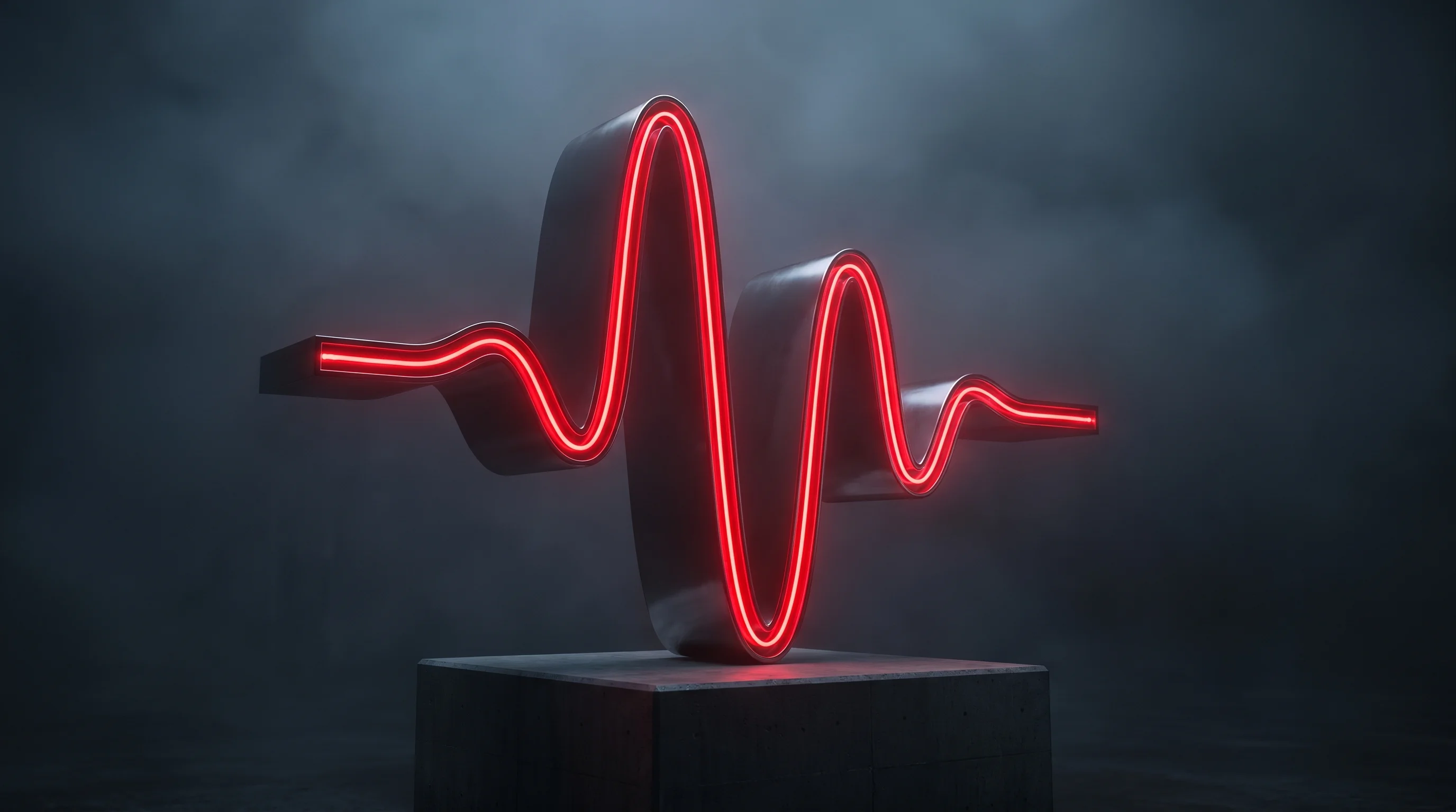 Digital illustration for article section "Infrastructure, Not Innovation Theater" in "AI Voice Agents Scale Lead Conversion: 20K Calls Daily, 50% Boost" - A minimalist, monumental architectural structure representing voice AI as solid operational infrastr...