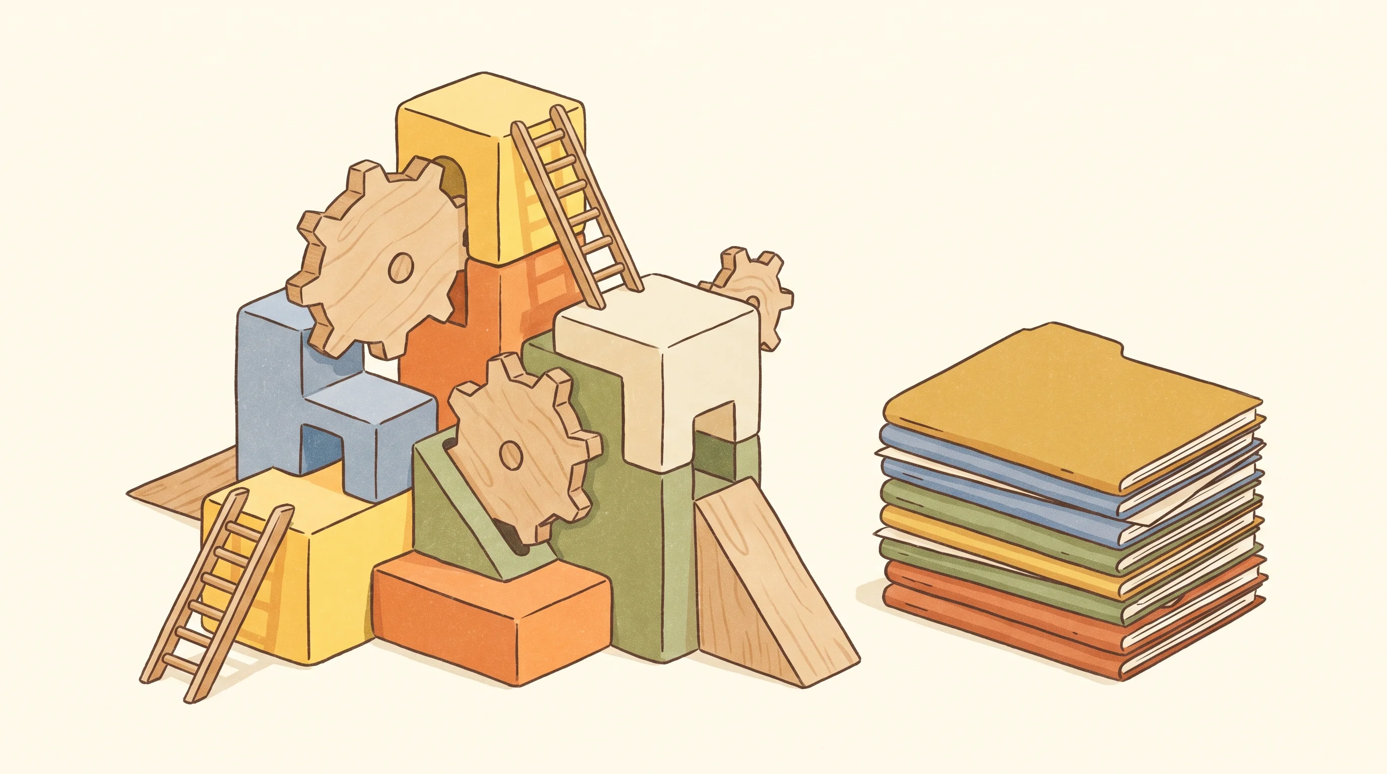 Digital illustration for article section "Scaling the Machine" in "PvX Partners Raises $10.5M Series A for Non-Dilutive Growth Capital" - A conceptual and whimsical illustration representing the concept of scaling a business and expanding...