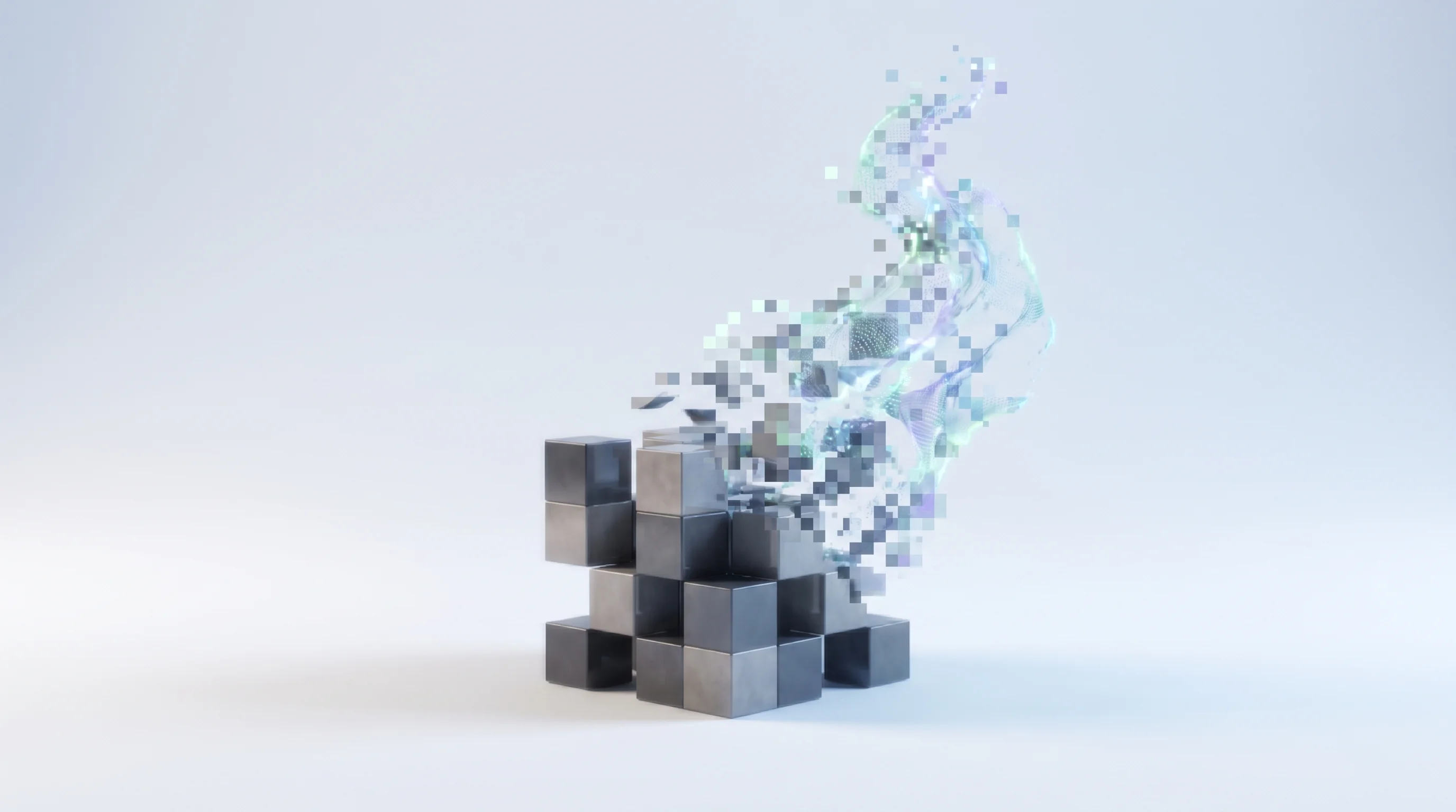 Digital illustration for article section "Content Section 3" in "How AI and Free Tiers Slashed SaaS Startup Costs to $20/Month" - A minimalist, conceptual image representing the shift from fixed seat-based to flexible usage-based ...