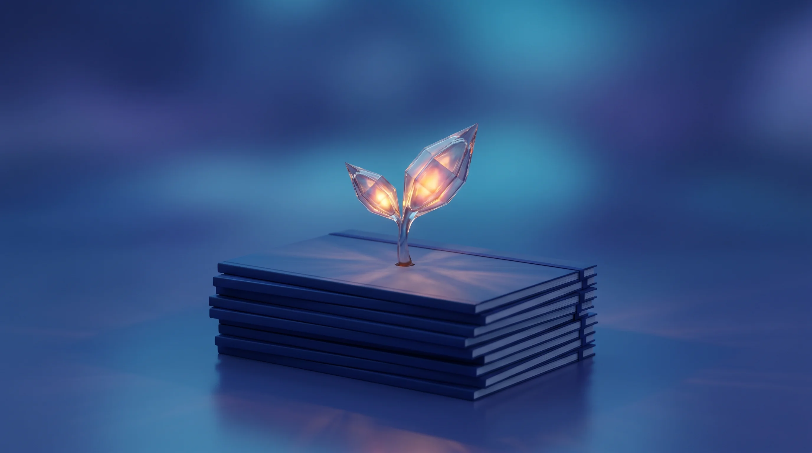 Digital illustration for article section "Research First, Startup Second" in "Noreja Raises €1.1M to Bring GenAI to Process Intelligence" - A minimalist, conceptual image symbolizing the transition from academic research to a formal startup...