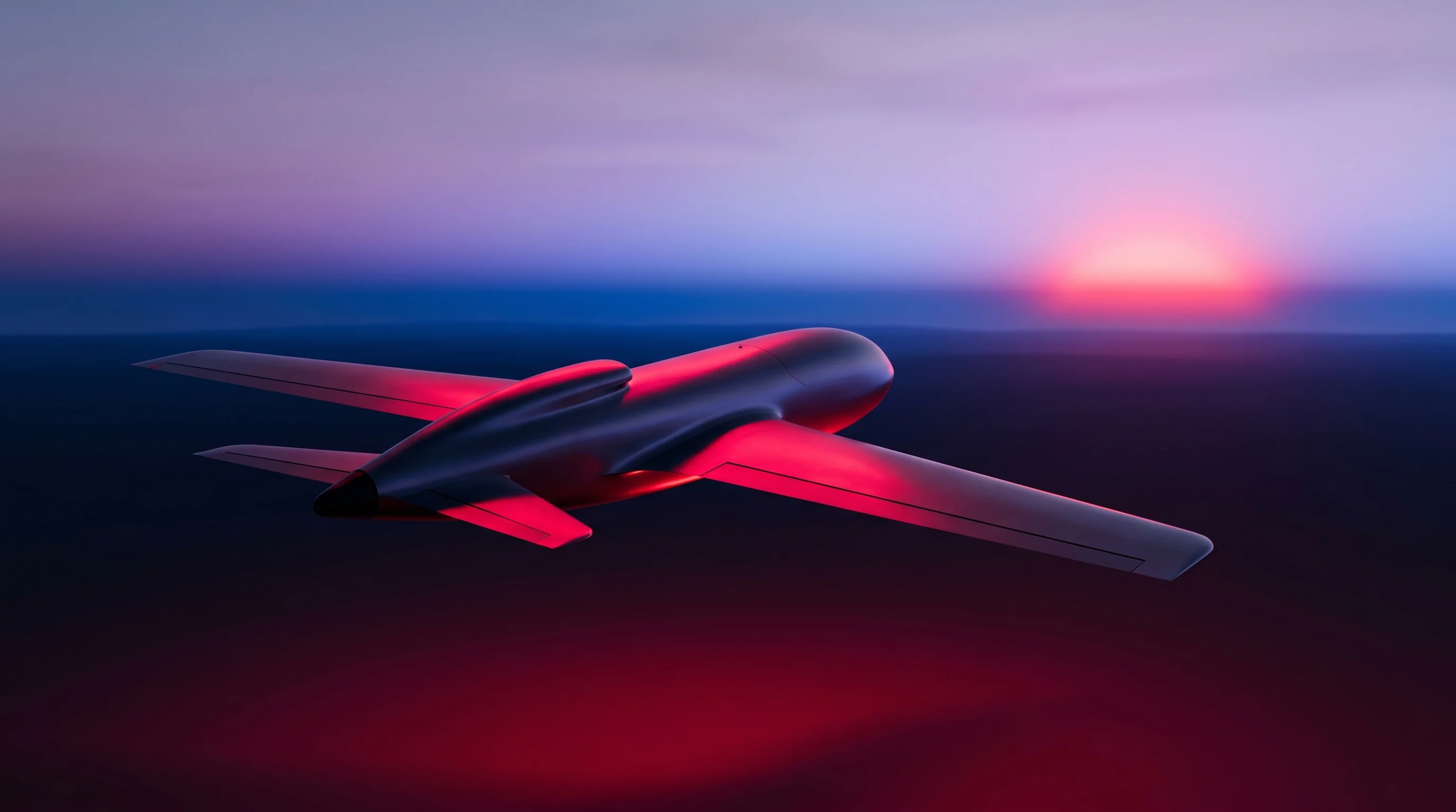 Digital illustration for article section "Regulatory Winds and Defense Dollars" in "SkyfireAI Raises $11M Seed for Multi-Drone Coordination Platform" - A sleek, modern autonomous drone soaring toward a distant, uncluttered horizon, representing beyond-...