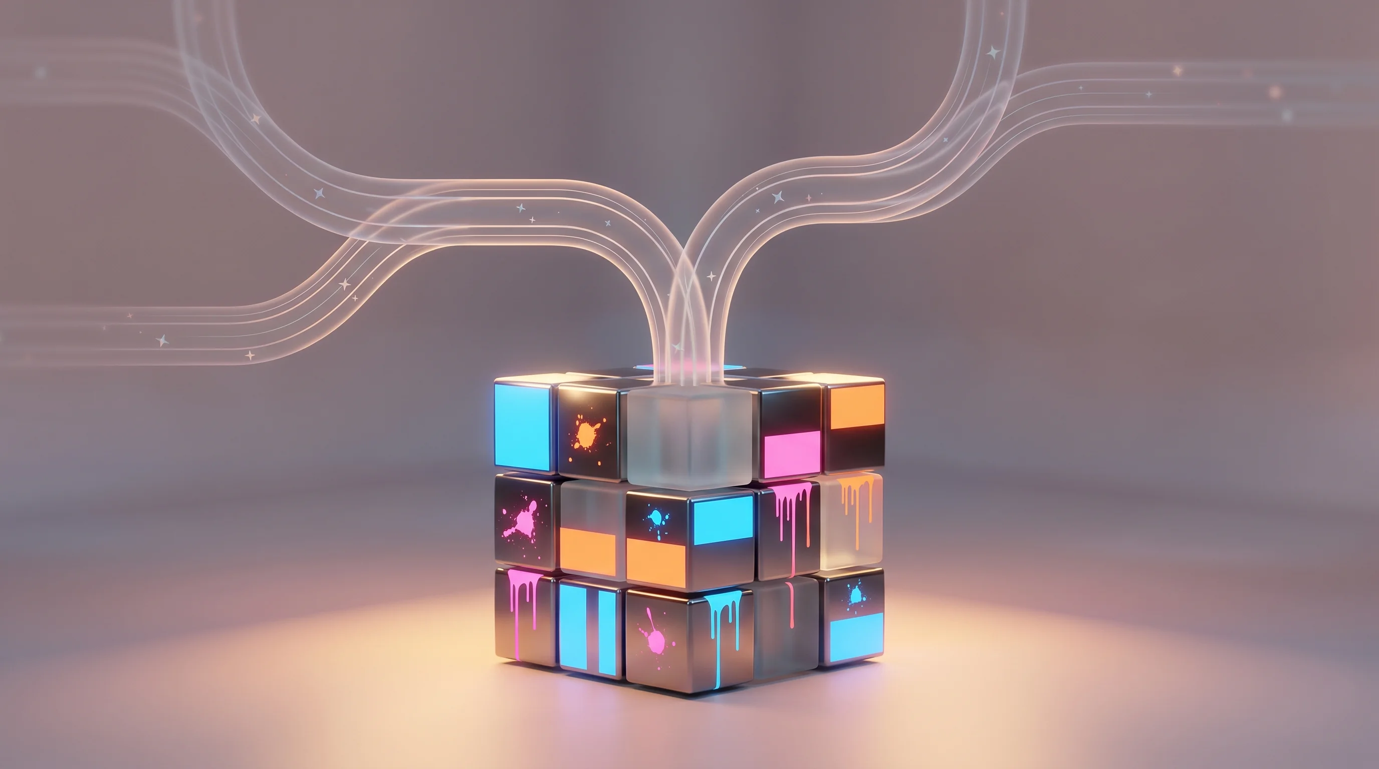 Digital illustration for article section "Technical Architecture" in "Cell Launches Terminal Spreadsheet Editor with True Vim Keybindings" - A minimalist, conceptual representation of technical software architecture and open-source package d...