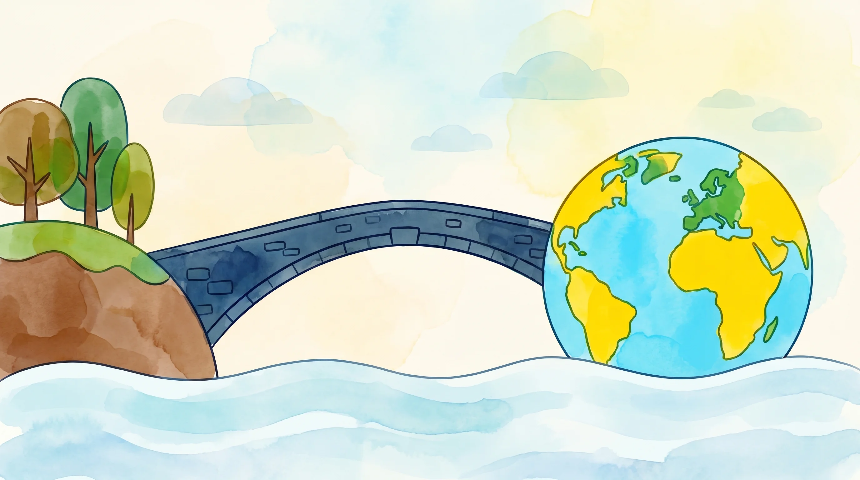 Digital illustration for article section "Stablecoins Over Speculation" in "How Busha's $4.2M Seed Survived Nigeria's Crypto Ban to Win Licensing" - A conceptual, minimal illustration representing economic stability and global connection, featuring ...