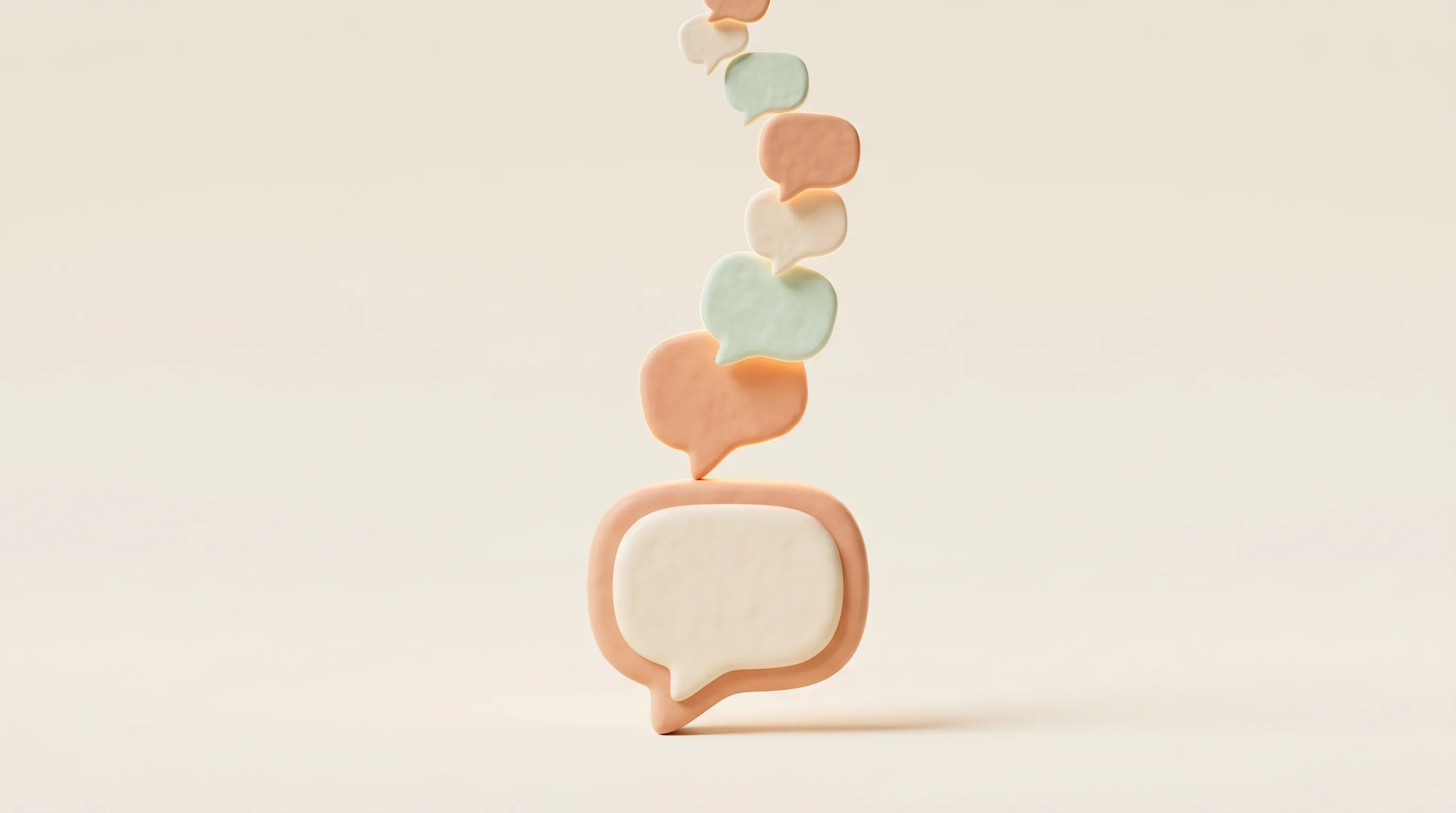 Digital illustration for article section "Volume That Validates (or Terrifies)" in "AI Voice Wars: How Platforms Are Automating Lead Conversion" - A conceptual, minimalist 3D illustration symbolizing the massive scaling of automated communications...