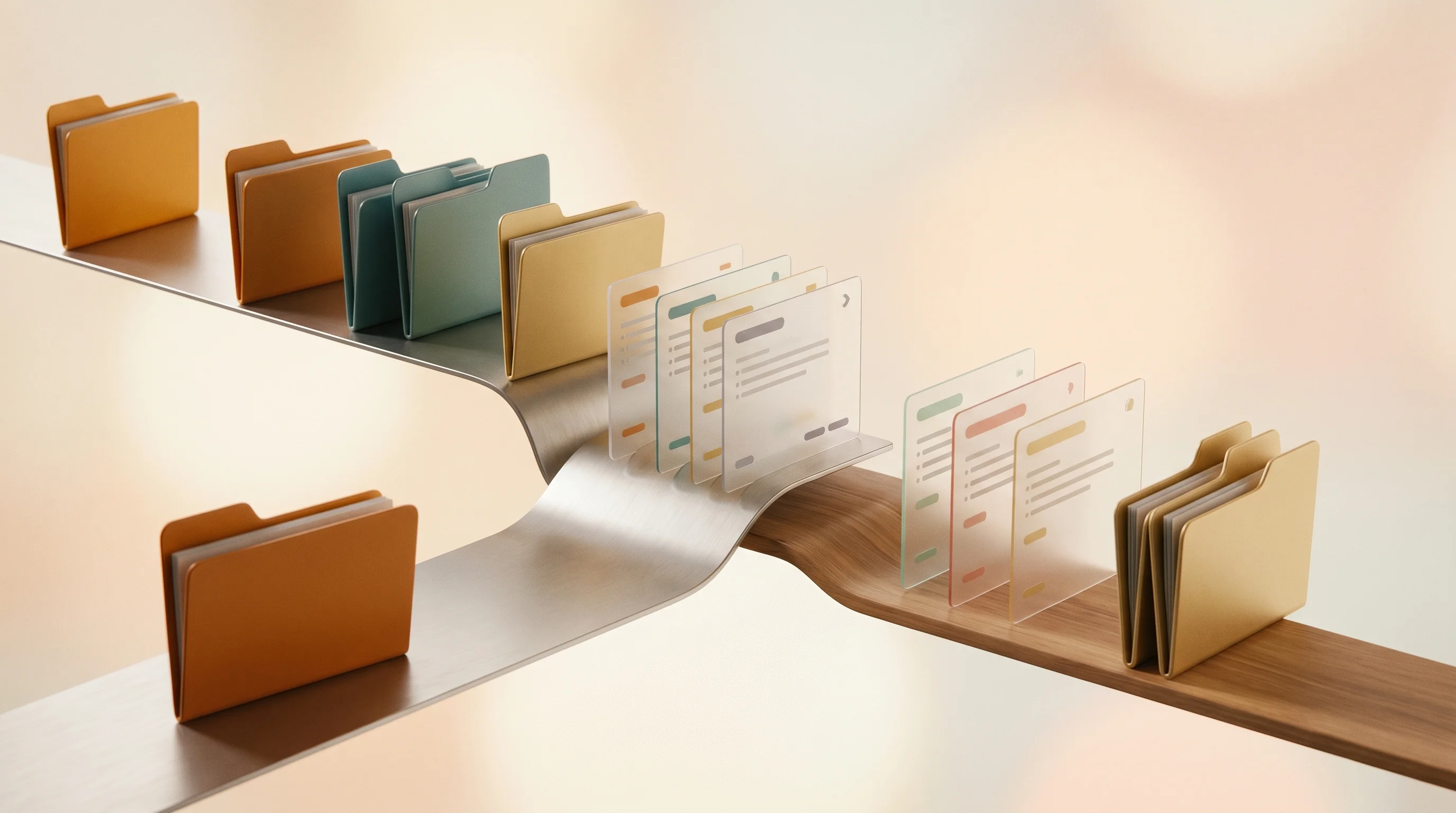 Digital illustration for article section "The Contribution Gauntlet" in "Warp Terminal Goes Open Source with AI-Powered Contributions" - A clean, minimalist conceptual representation of a structured contribution gauntlet, featuring sleek...