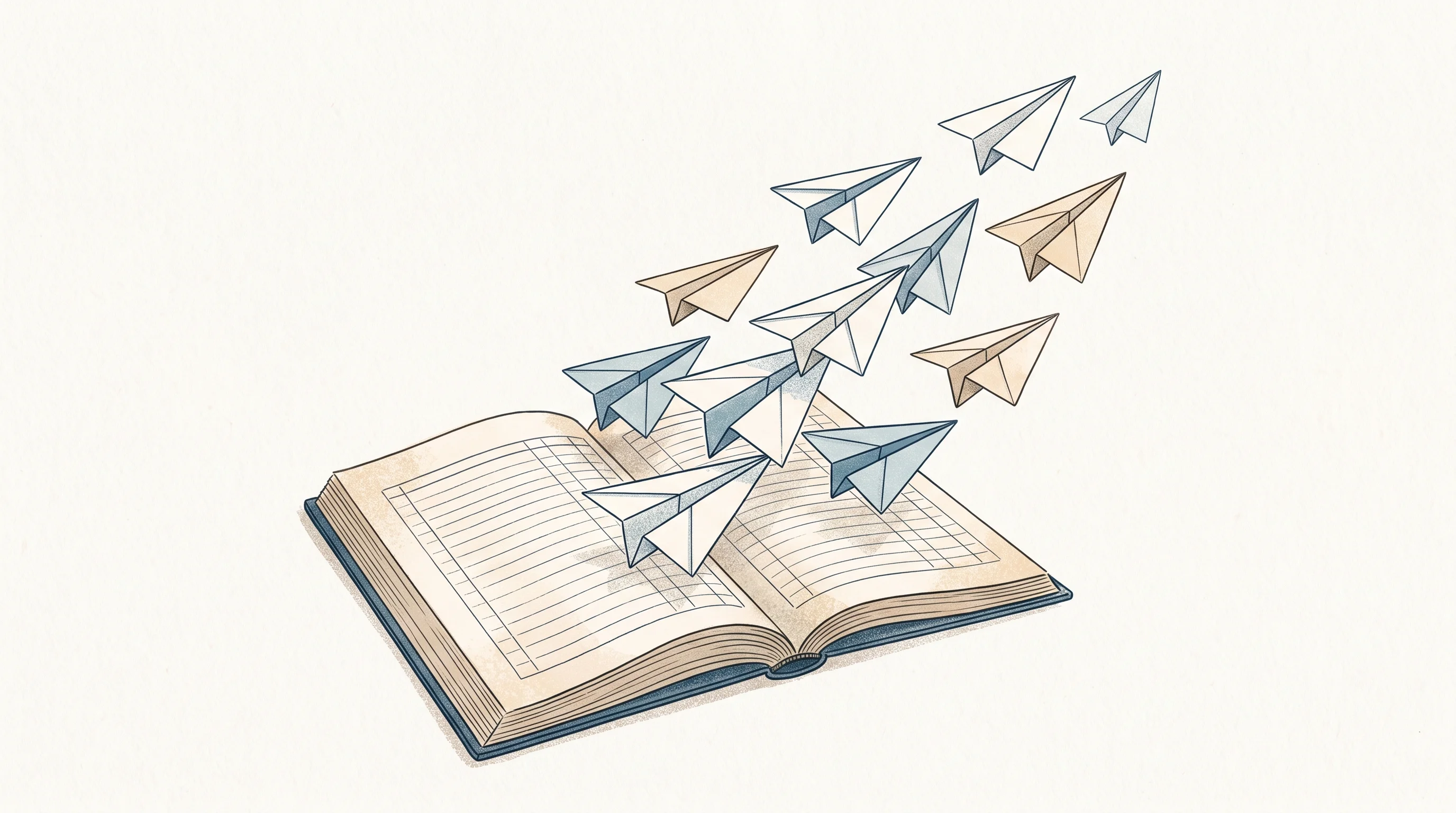 Digital illustration for article section "The YC Legal Tech Cohort" in "Openlaw Raises $3.3M to Digitize European Business Formation" - A conceptual, minimalist composition symbolizing a cohort of legal tech startups, featuring a dynami...
