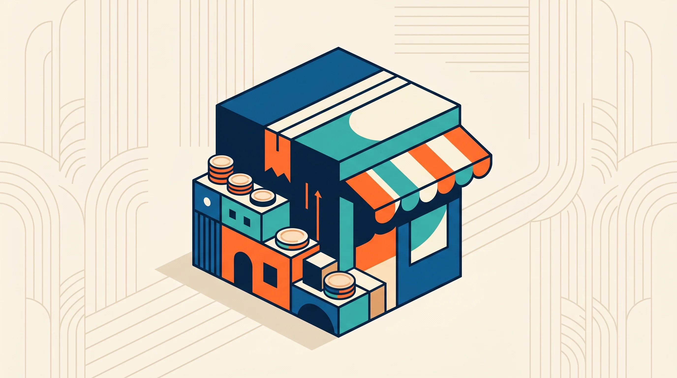 Digital illustration for article section "A Venture Capitalist Turns Operator" in "Shiprazor Raises $2.65M to Fix Africa's E-Commerce Logistics Gap" - A clean, minimal, and conceptual illustration representing the transition from venture capital fundi...