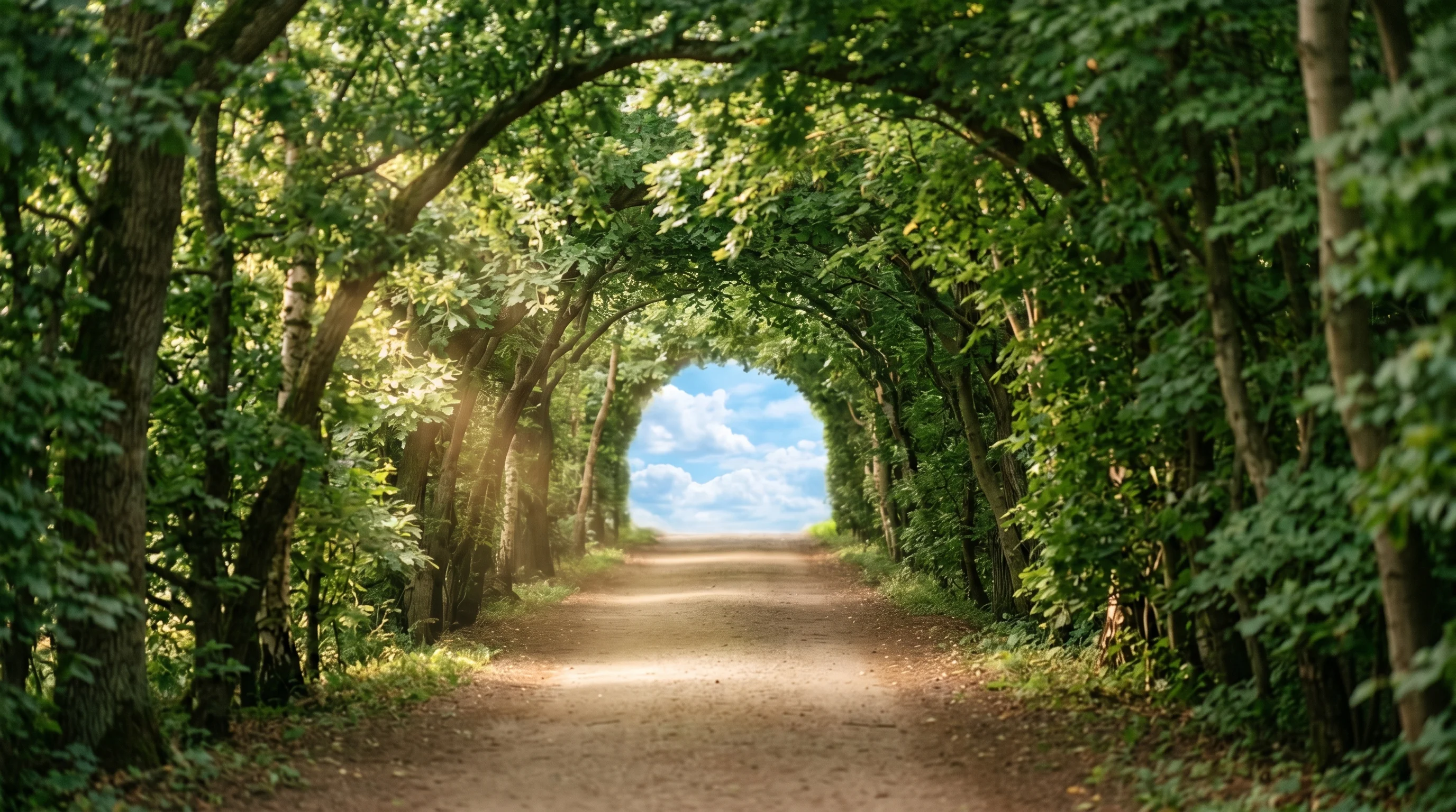 Digital illustration for article section "The Long Tunnel" in "Restore Vision Raises $8.2M to Advance Gene Therapy for Blindness" - A conceptual, modern representation of a long, uncertain tunnel symbolizing the journey of rare dise...