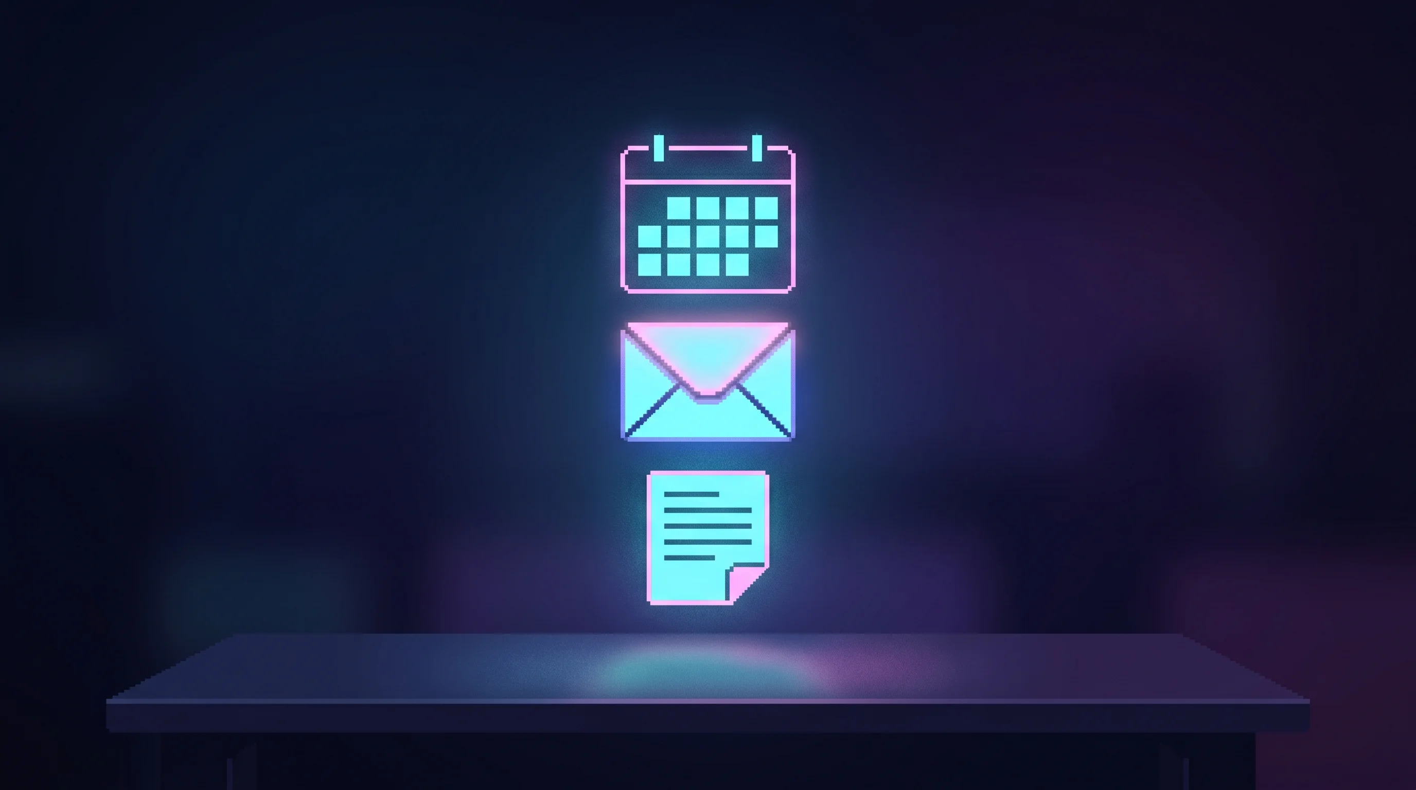 Digital illustration for article section "Ambition Meets Reality" in "SoftBank-Backed Emergent Launches AI Agent Inside WhatsApp, Telegram" - A conceptual, minimalist composition representing practical asynchronous workflow automation, featur...