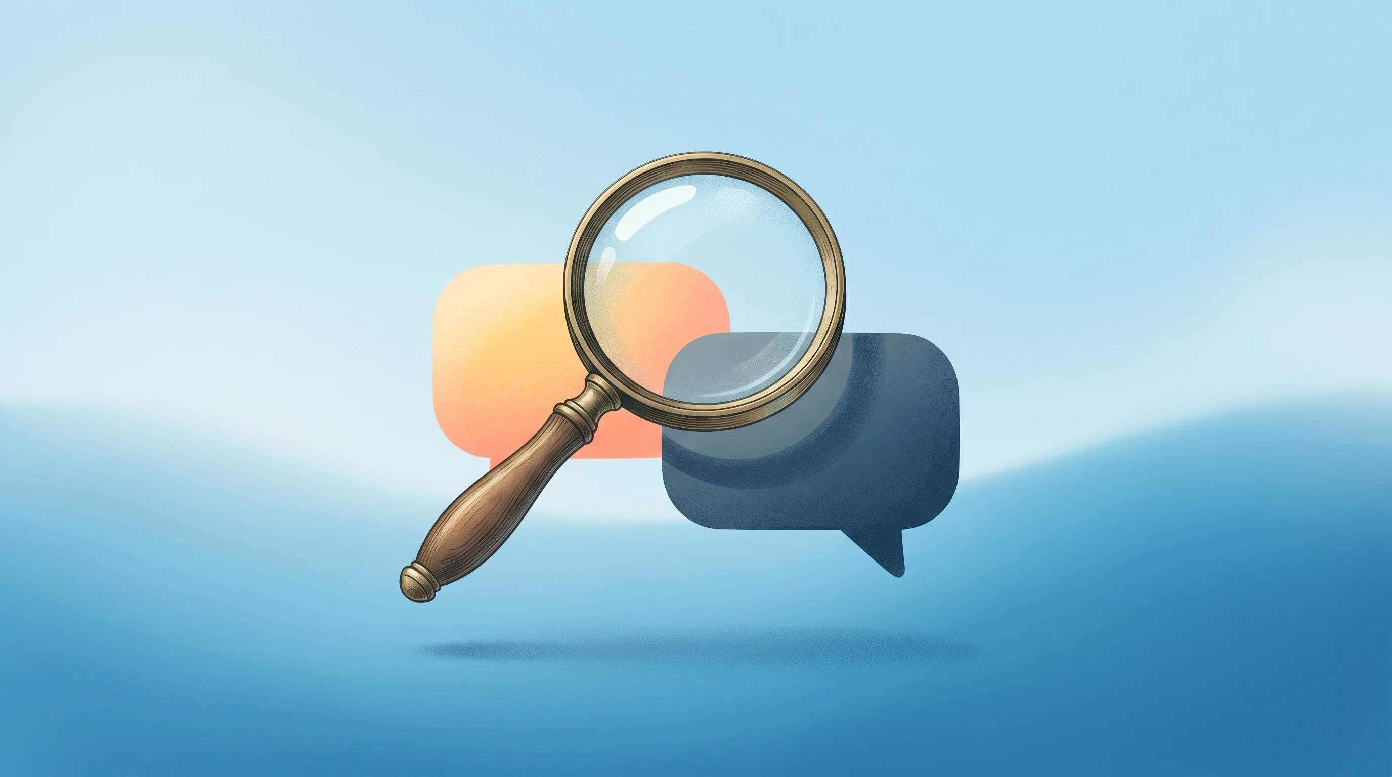 Digital illustration for article section "Skepticism in the Comments" in "BYOMesh's Dual-Radio LoRa Dev Kit Claims 100x Bandwidth Boost" - A conceptual and minimalist illustration representing split forum reactions and online skepticism, f...