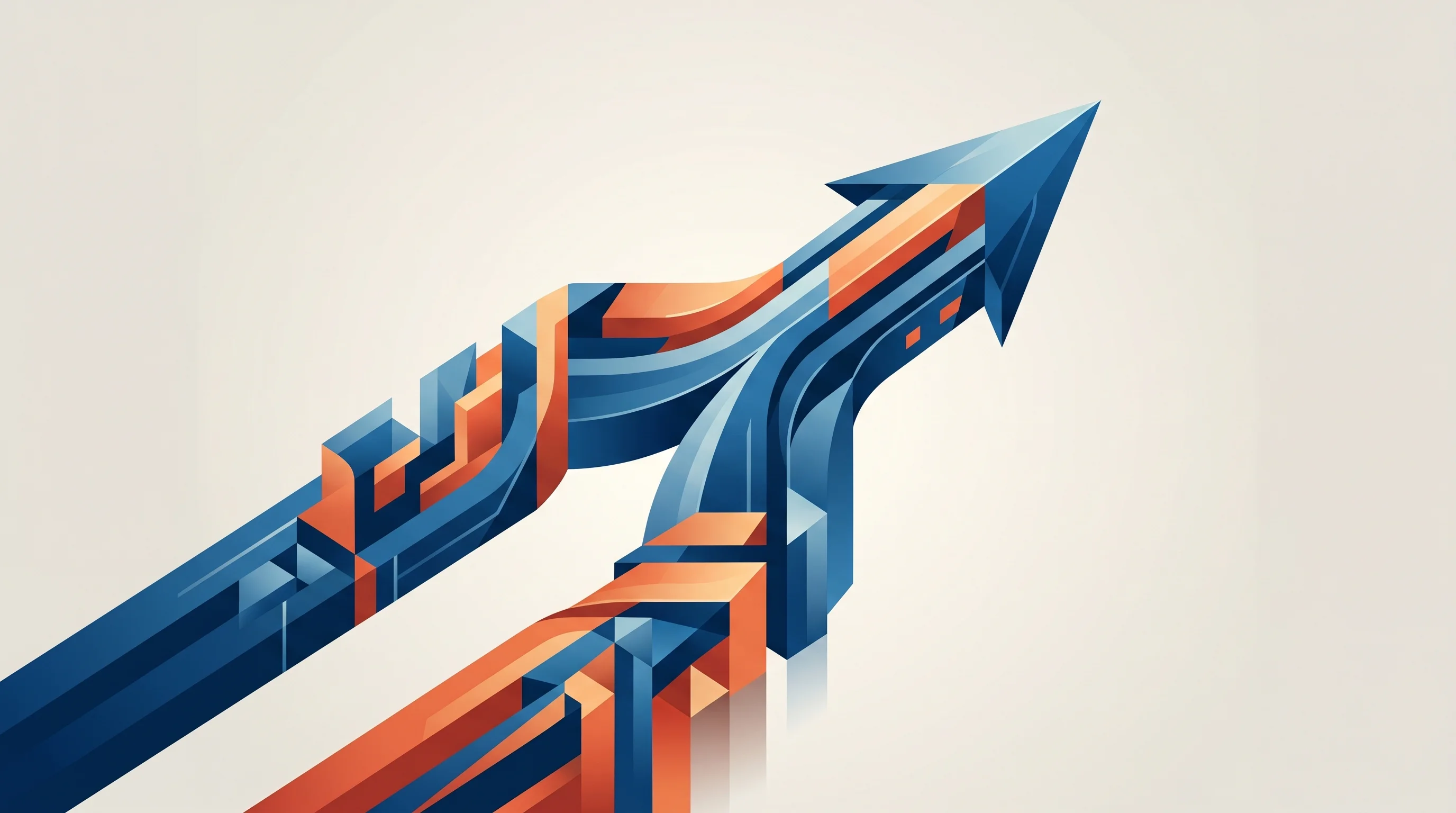 Digital illustration for article section "What Comes Next" in "The AI-Native Infrastructure Shift: Observability to Pentesting" - A clean, minimal, and conceptual architectural composition symbolizing the future convergence of obs...
