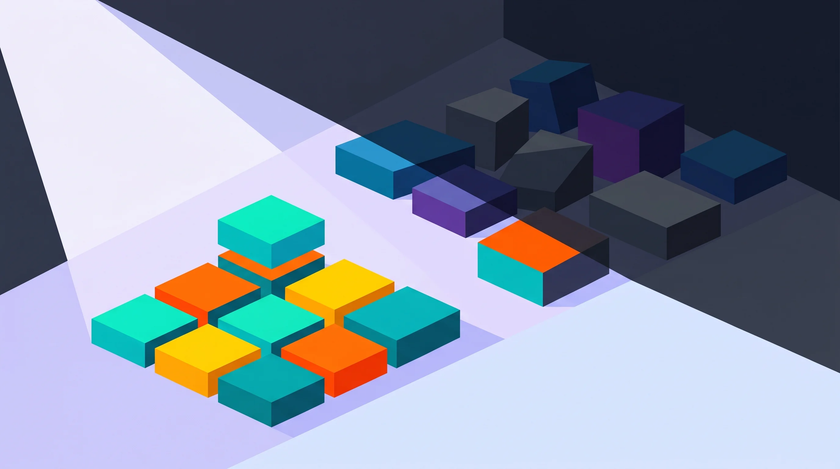 Digital illustration for article section "The Problem That Didn't Exist at This Scale" in "CrowdStrike Veterans Raise $34M Seed to Govern Agentic AI" - A conceptual, modern illustration representing the discovery and organization of hidden enterprise A...