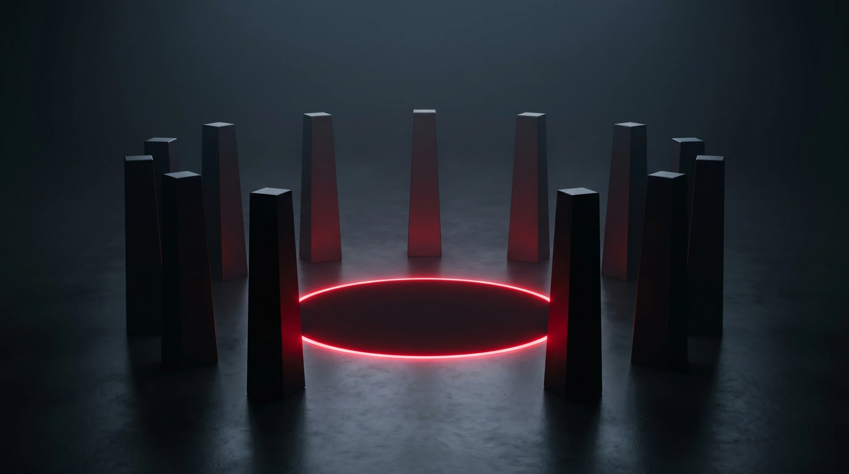 Digital illustration for article section "The Multi-Agent Question" in "YC-Backed ProjectX Launches Infinity: The Multi-Agent Operating System" - A conceptual, minimalist representation of a "multi-agent operating system" featuring several sleek,...