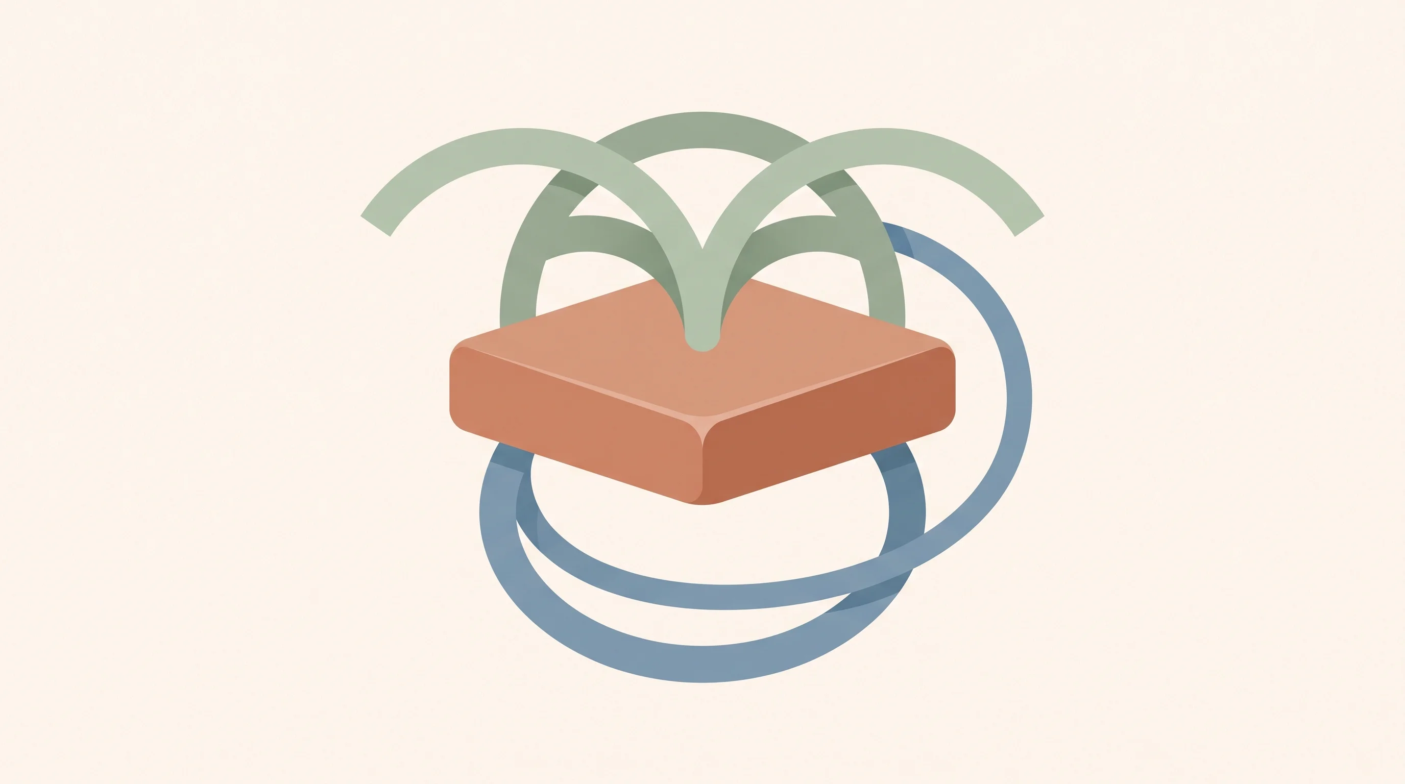 Digital illustration for article section "The Self-Healing Bet" in "YC's Silmaril Launches Self-Healing AI Security as Agent Attacks Surge" - A modern, minimalist editorial illustration representing a three-layered self-healing architecture t...
