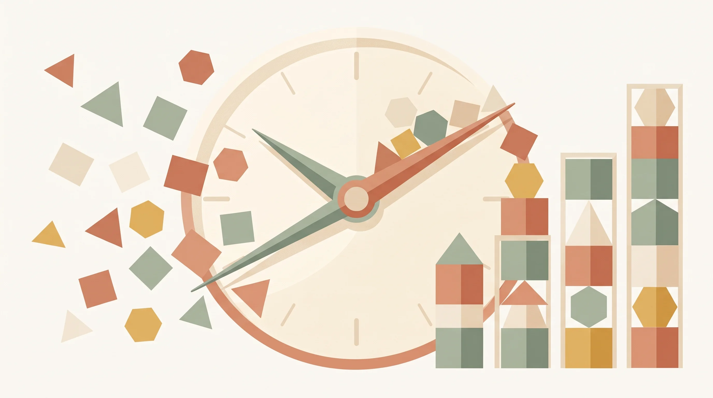 Digital illustration for article section "The Regulatory Clock Is Ticking" in "YC's Silmaril Launches Self-Healing AI Security as Agent Attacks Surge" - A conceptual, modern editorial illustration featuring a large, abstract stylized clock face where th...