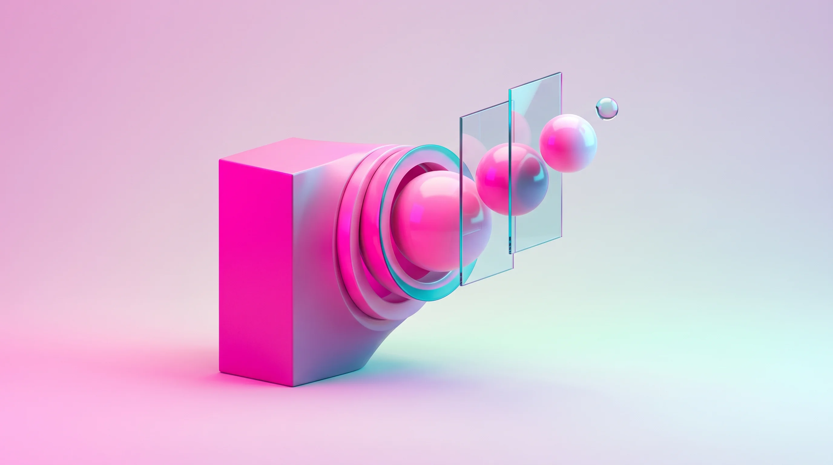 Digital illustration for article section "The Agentic Bet" in "Nova Intelligence Raises $31.5M to Automate SAP Migrations with AI" - A clean, minimalist conceptual illustration representing an automated modernization platform, featur...