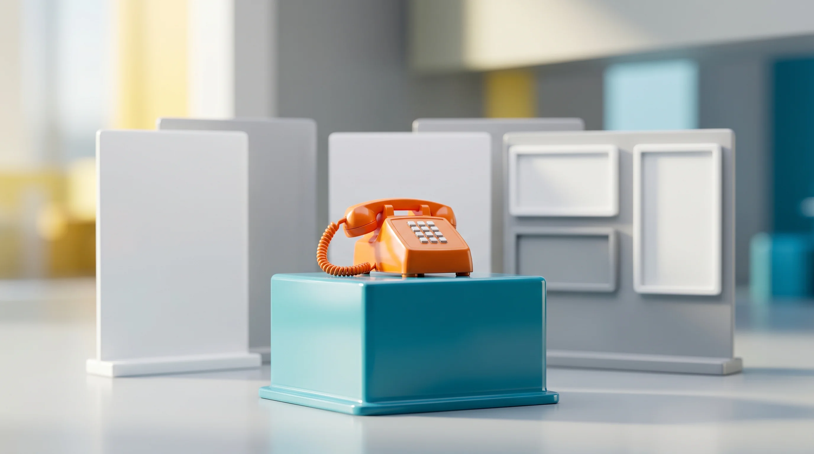 Digital illustration for article section "The Questions That Remain" in "YC's Humwork Lets AI Agents Hire Human Experts in 30 Seconds" - A macro photography shot of a meticulously crafted miniature scene featuring a sleek, glossy plastic...