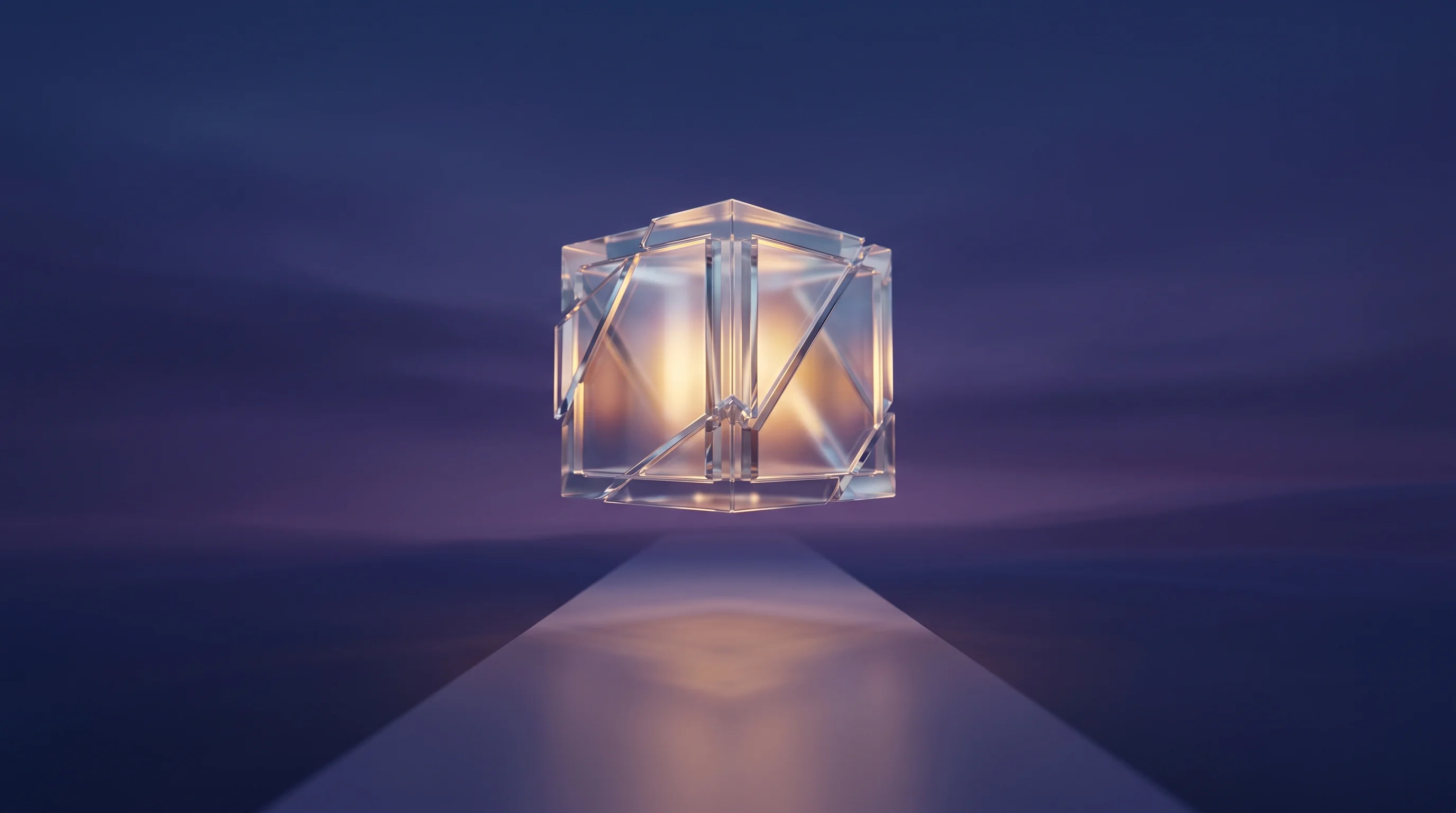 Digital illustration for article section "What Lies Ahead" in "OpenTrade Raises $17M to Scale Stablecoin Yield Infrastructure" - A clean and minimalist 3D conceptual representation of a modern financial treasury and forward-looki...