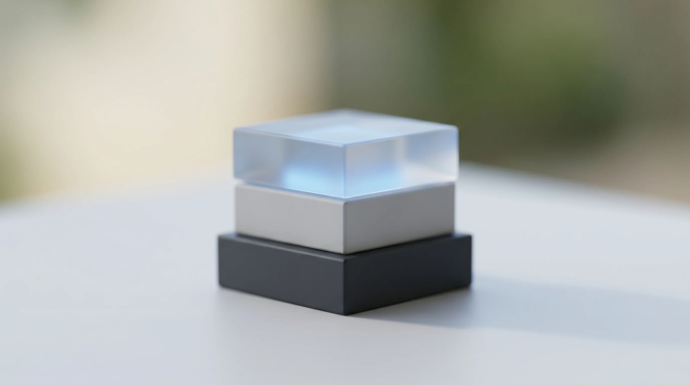 Digital illustration for article section "What Comes Next" in "OpsMill Raises $14M Series A for Infrastructure Data Platform" - A clean, modern conceptual representation of adding intelligence layers onto a strong foundation, vi...