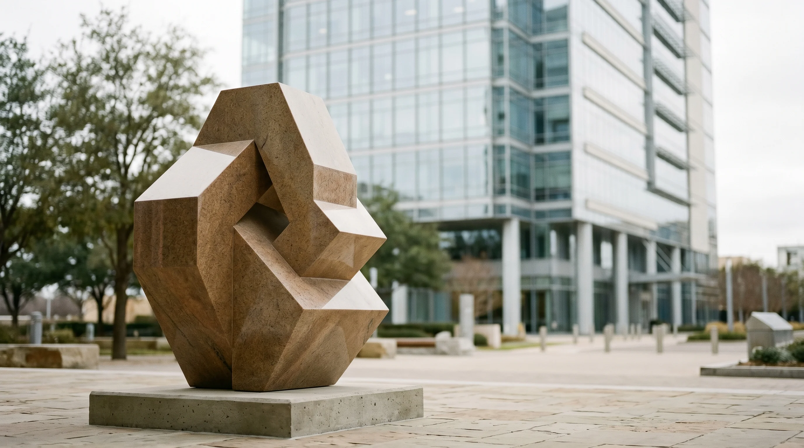 Digital illustration for article section "Institutional Capital Changes the Game" in "AI Liability Insurance Market Explodes as Carriers Rush to Fill Gap" - Feature a symbolic representation of institutional capital such as an abstract, modern sculpture or ...