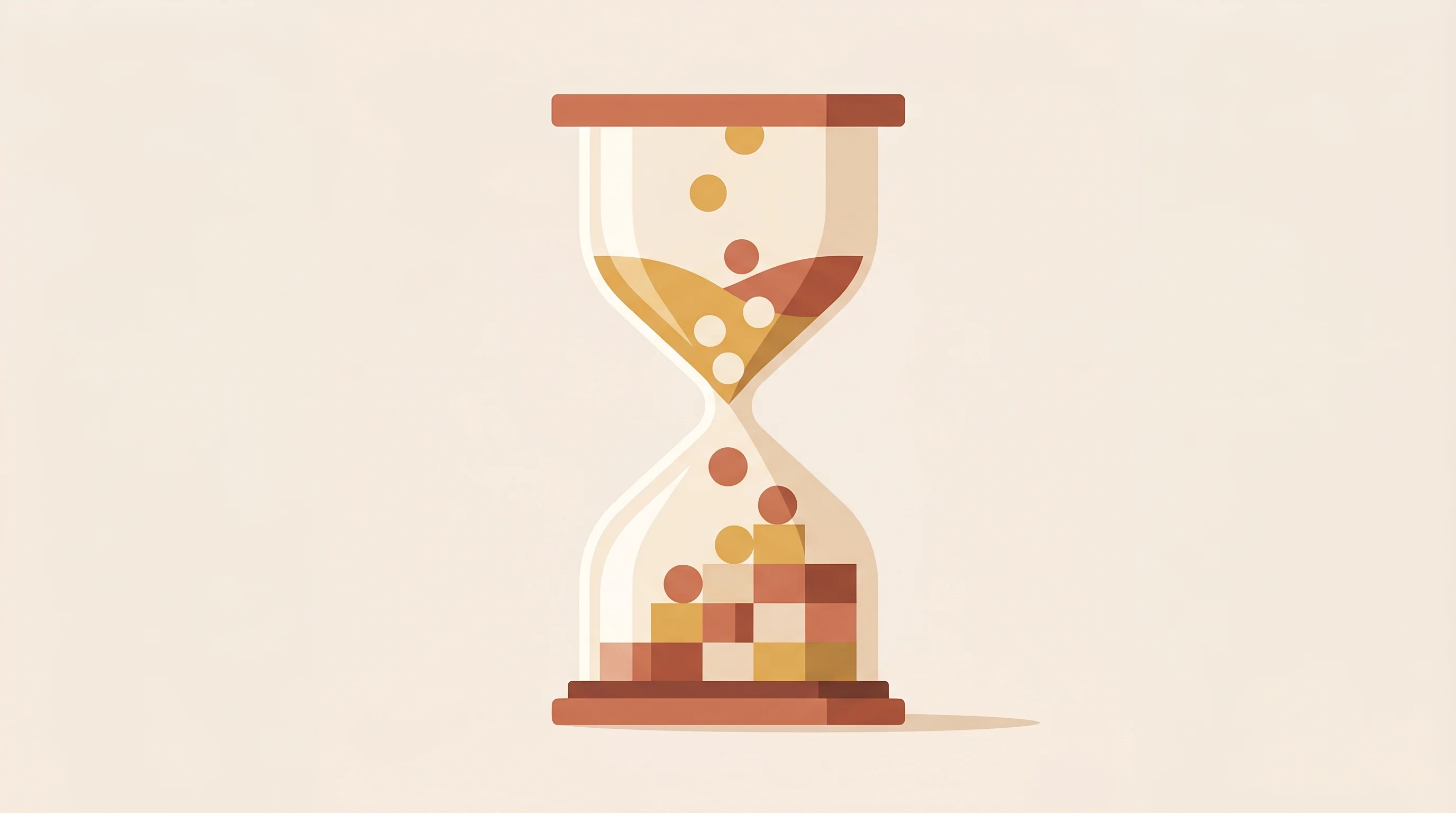 Digital illustration for article section "The bet embedded in the pitch" in "ReFiBuy Lands $13.6M to Ready Retailers for AI Shopping Agents" - A conceptual and minimalist editorial illustration representing the critical timing of seed capital ...