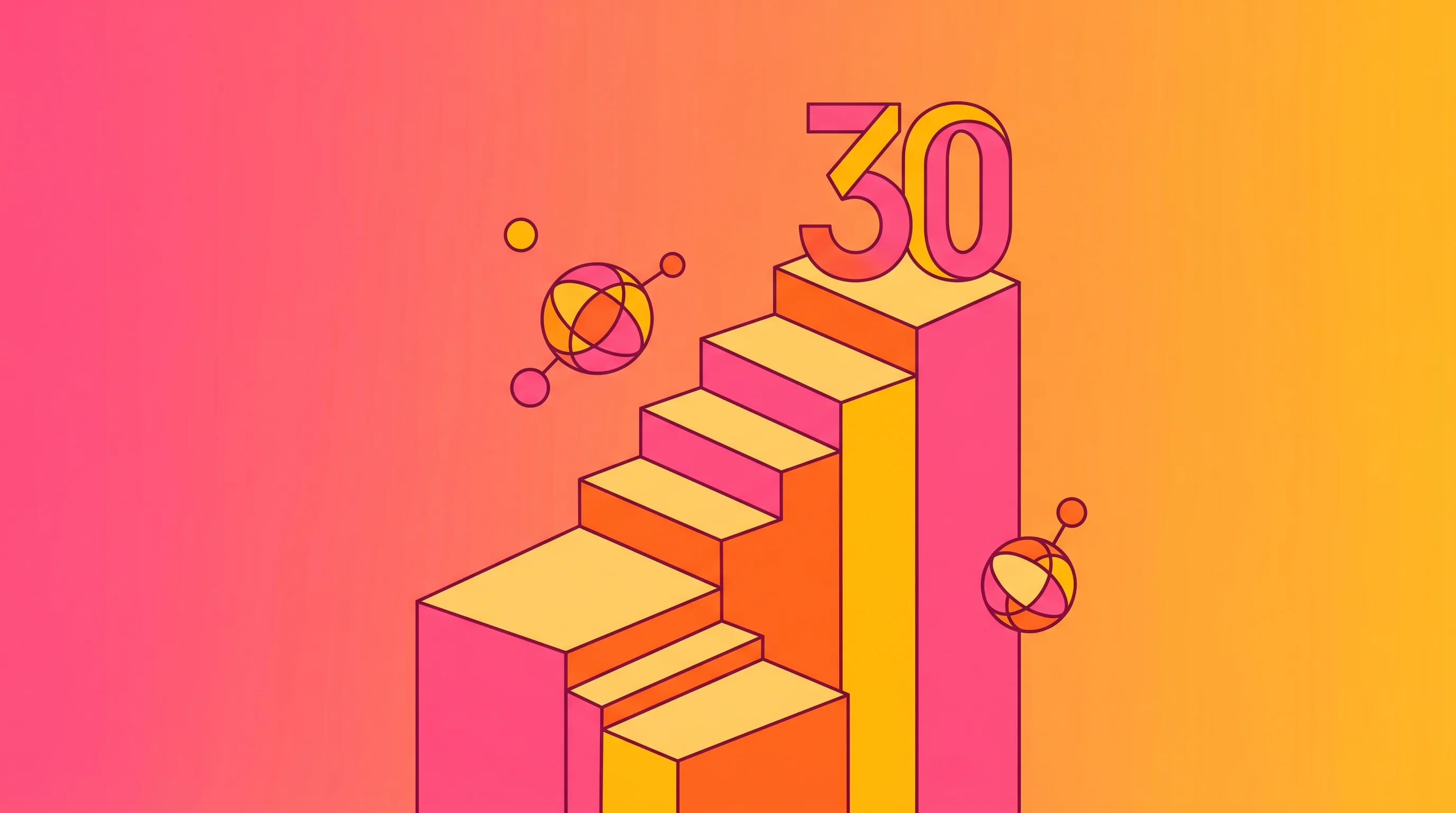 Digital illustration for article section "Toward Profitability, Eventually" in "GoKwik Launches AI-Powered Logistics to Tackle India's $2B COD Crisis" - A modern commercial illustration depicting a stylized, ascending geometric staircase that represents...